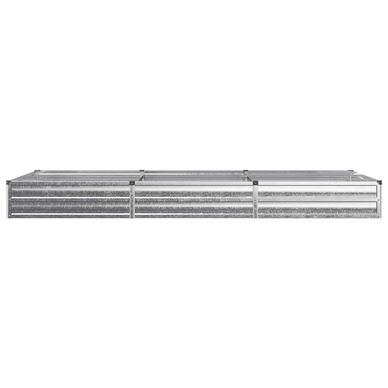 Verhoogd Tuinbed Zilverkleurig 240 x 80 x 24 cm gegalvaniseerd image 3