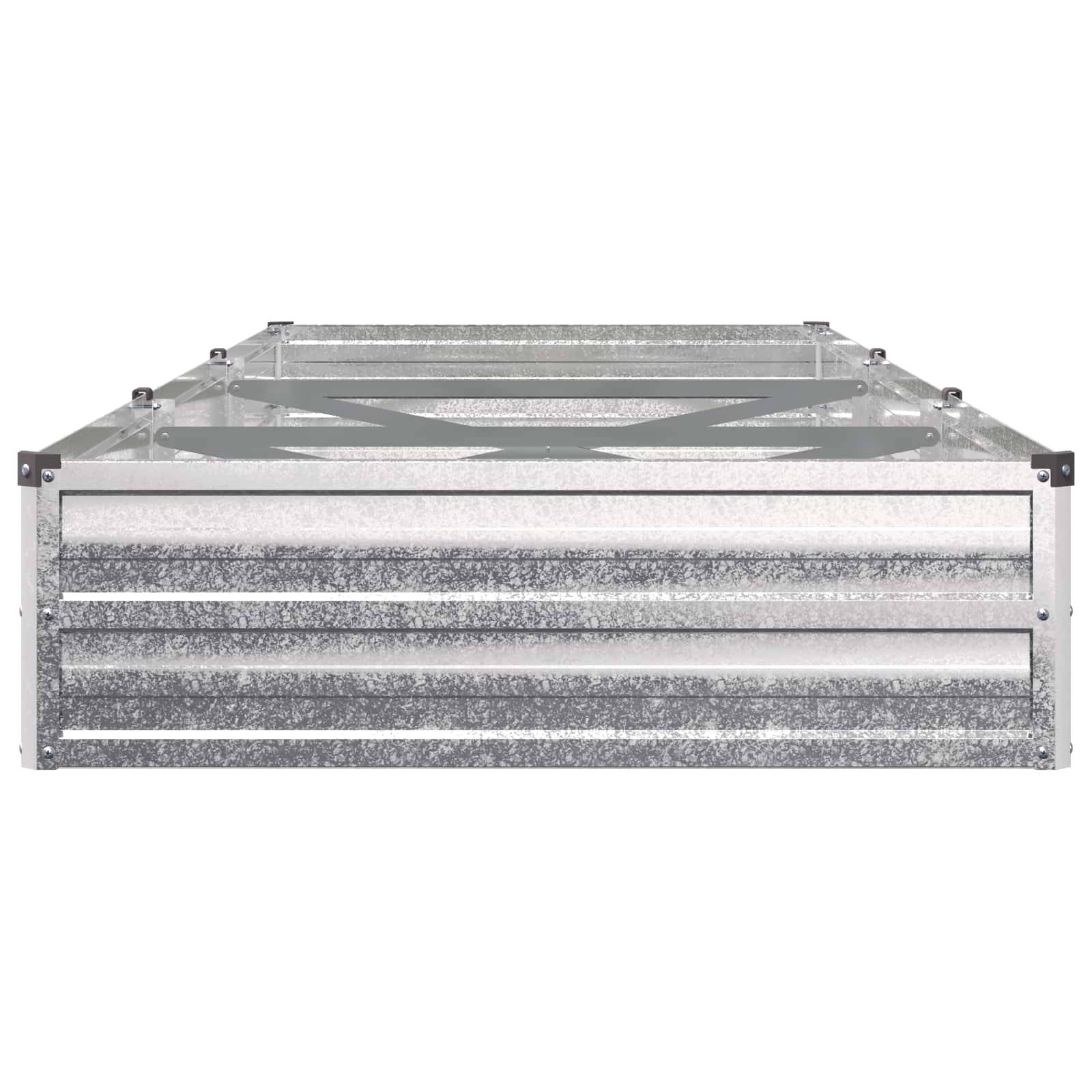 Verhoogd Tuinbed Zilverkleurig 240 x 80 x 24 cm gegalvaniseerd image 4