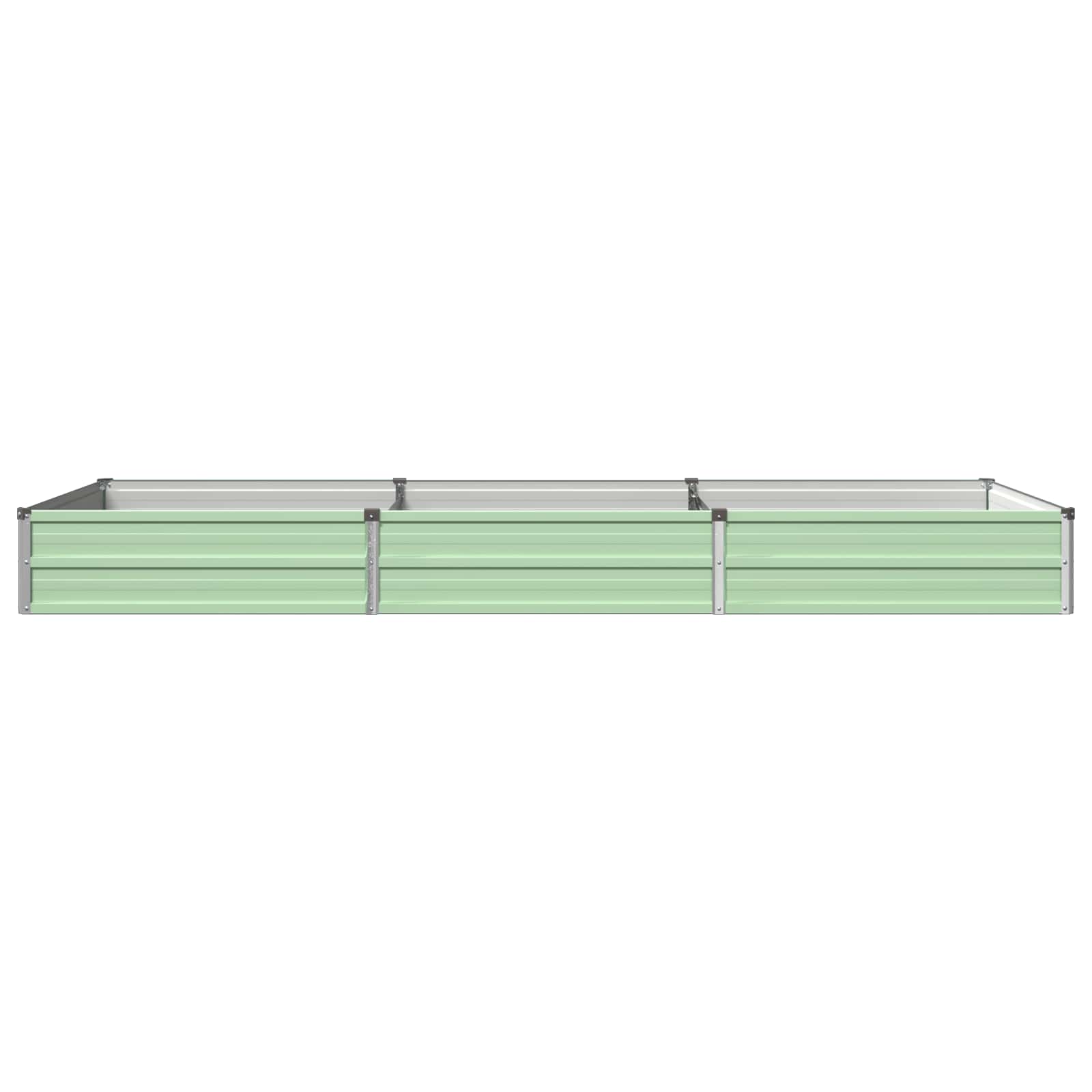 Verhoogd Tuinbed Pastelgroen 240 x 80 x 24 cm koudgewalst staal image 3