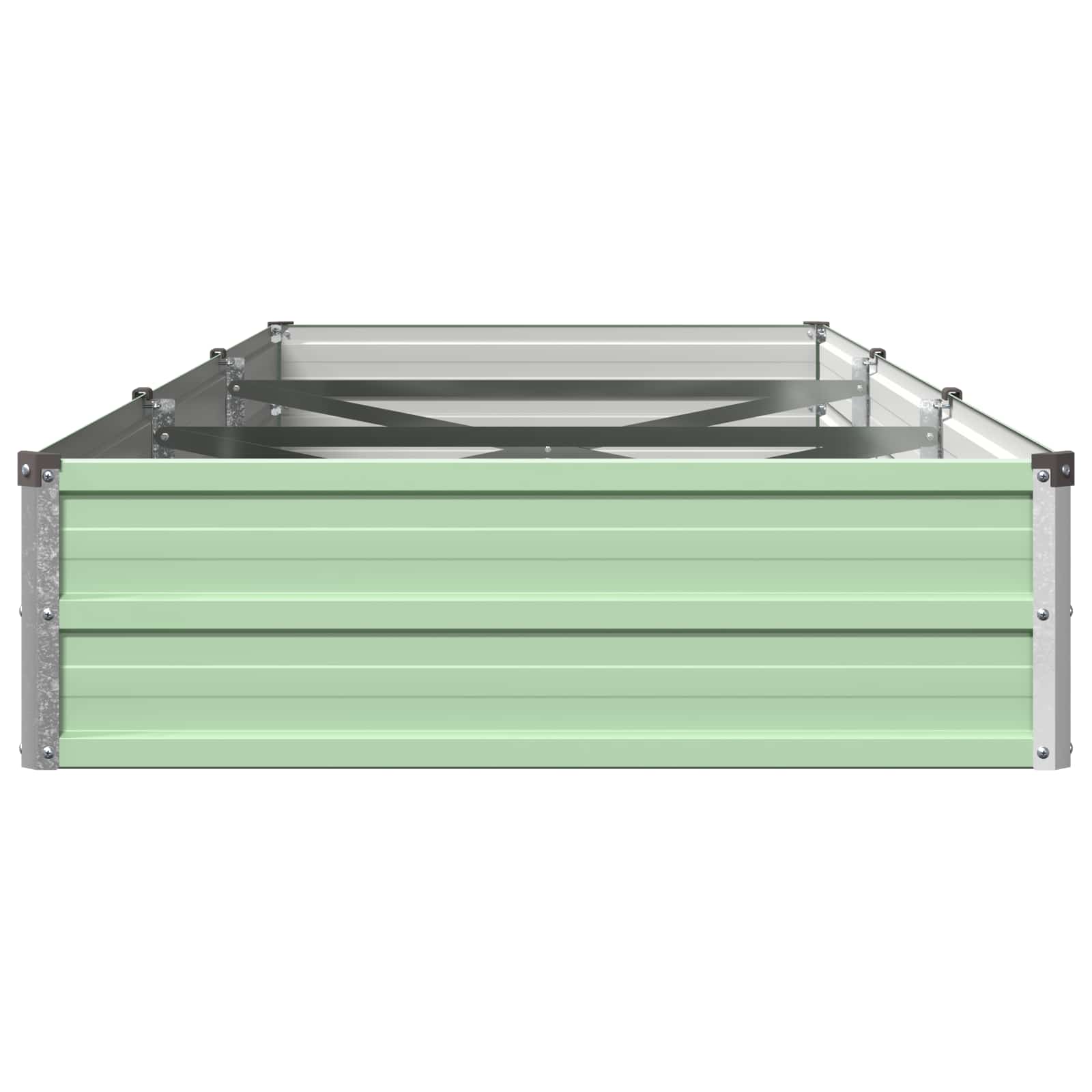 Verhoogd Tuinbed Pastelgroen 240 x 80 x 24 cm koudgewalst staal image 4