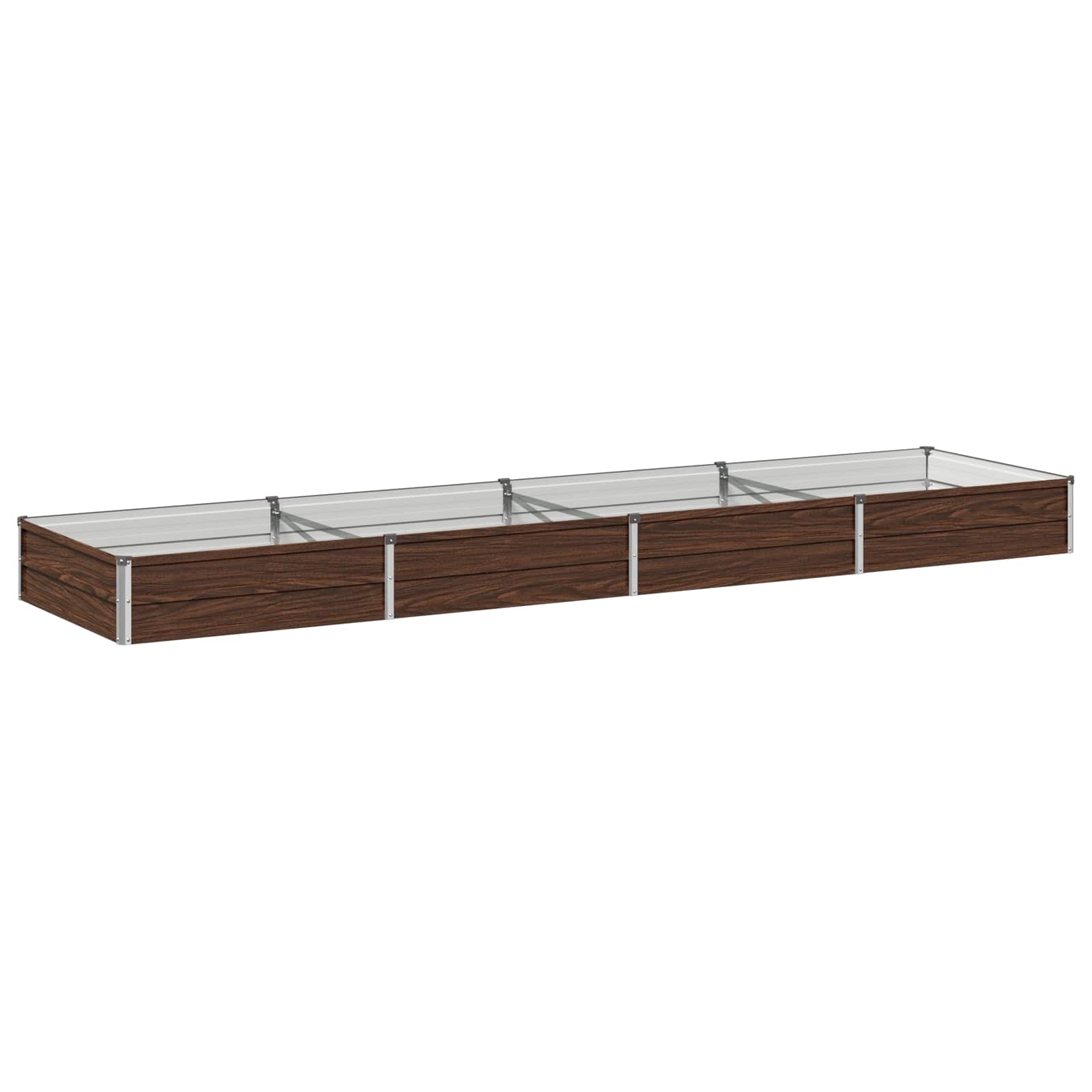 Verhoogd Tuinbed Zwart 320 x 80 x 24 cm koudgewalst staal image 1