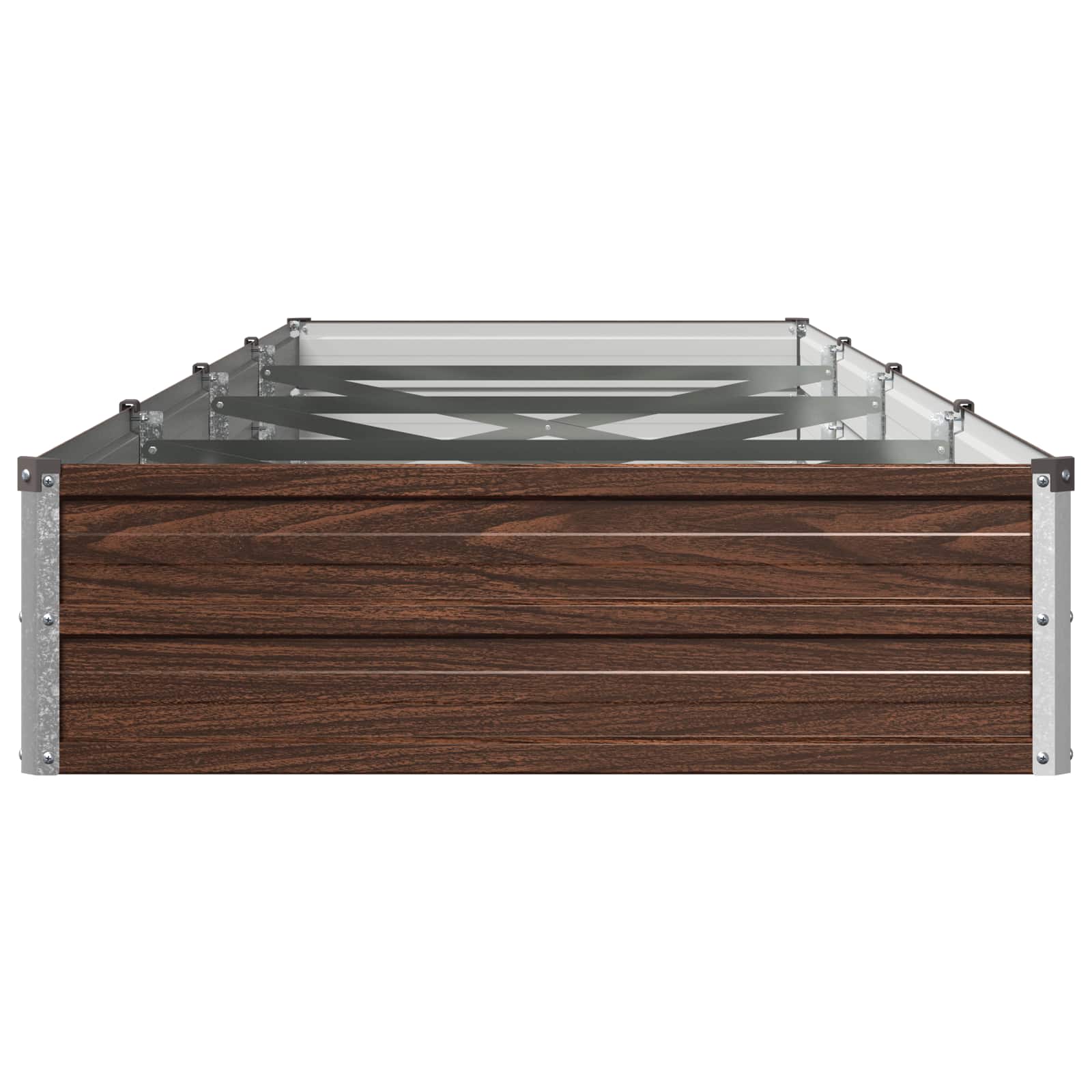 Verhoogd Tuinbed Zwart 320 x 80 x 24 cm koudgewalst staal image 3