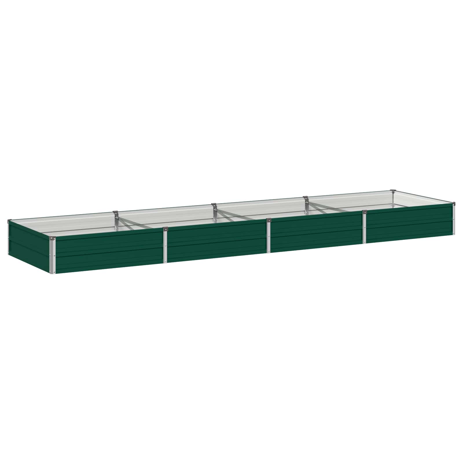 Verhoogd Tuinbed Groen 320 x 80 x 24 cm koudgewalst stalen image 1