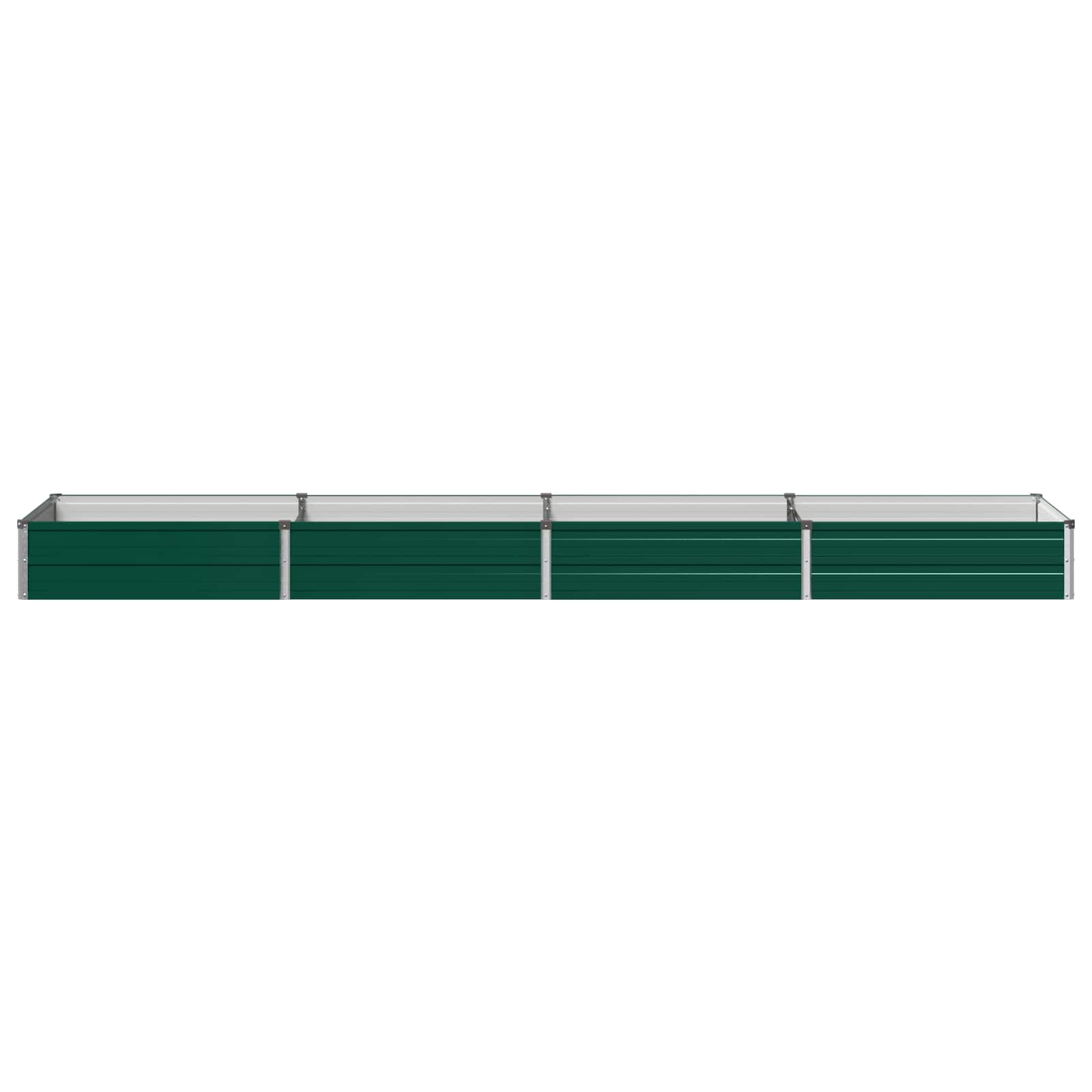 Verhoogd Tuinbed Groen 320 x 80 x 24 cm koudgewalst stalen image 2
