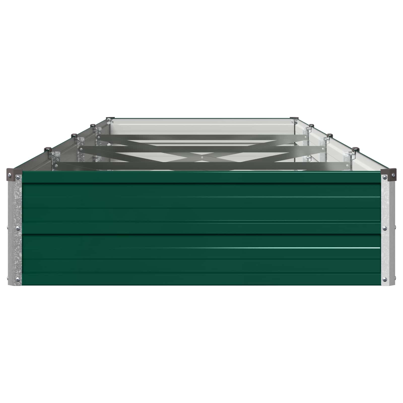 Verhoogd Tuinbed Groen 320 x 80 x 24 cm koudgewalst stalen image 3