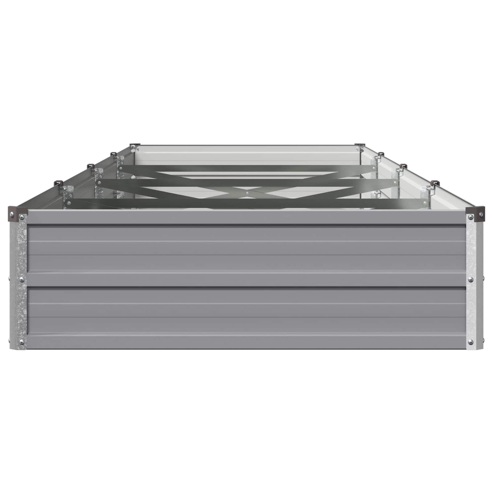 Verhoogd Tuinbed Grijs 320 x 80 x 24 cm koudgewalst staal image 3
