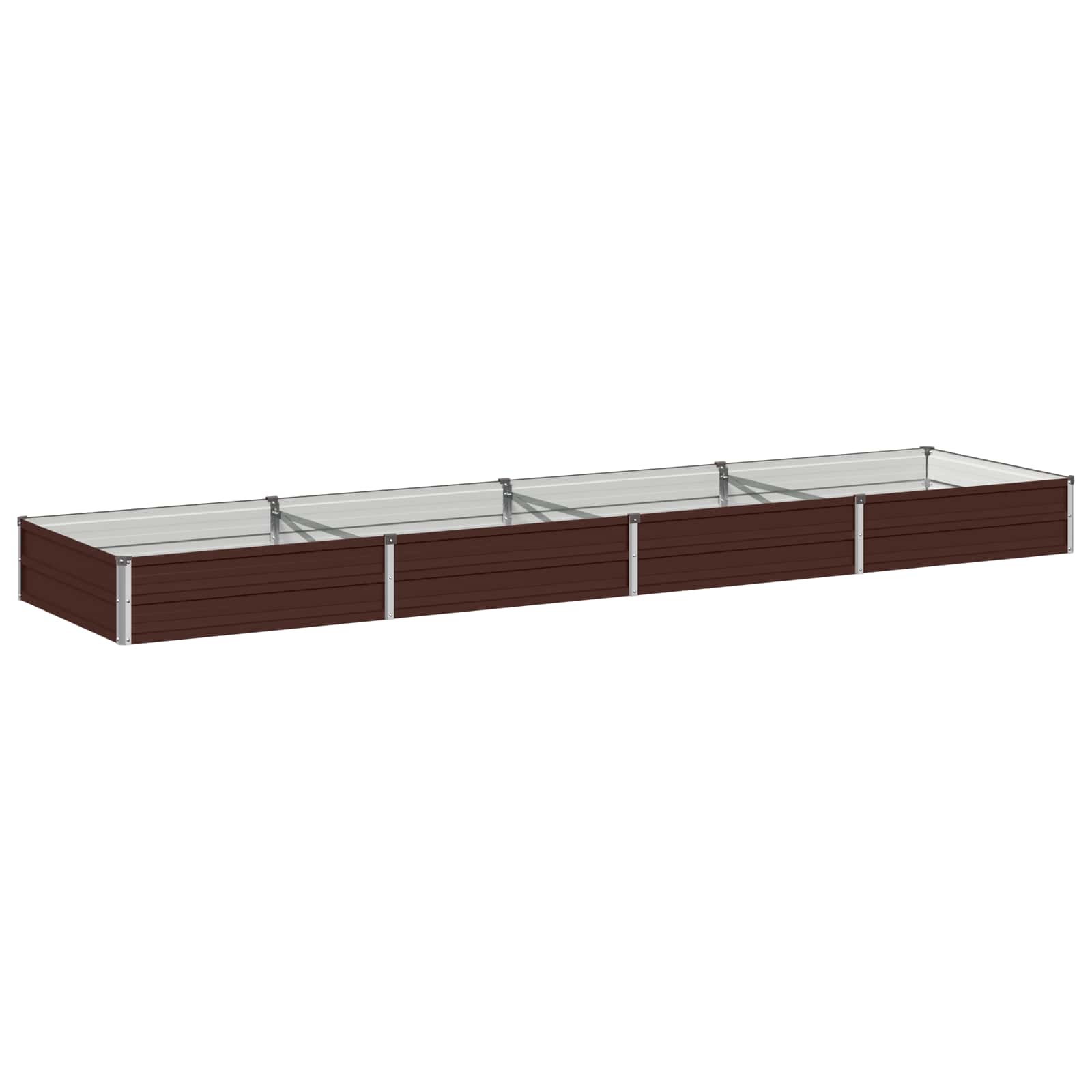 Verhoogd Tuinbed Bruin 320 x 80 x 24 cm koudgewalst staal image 1