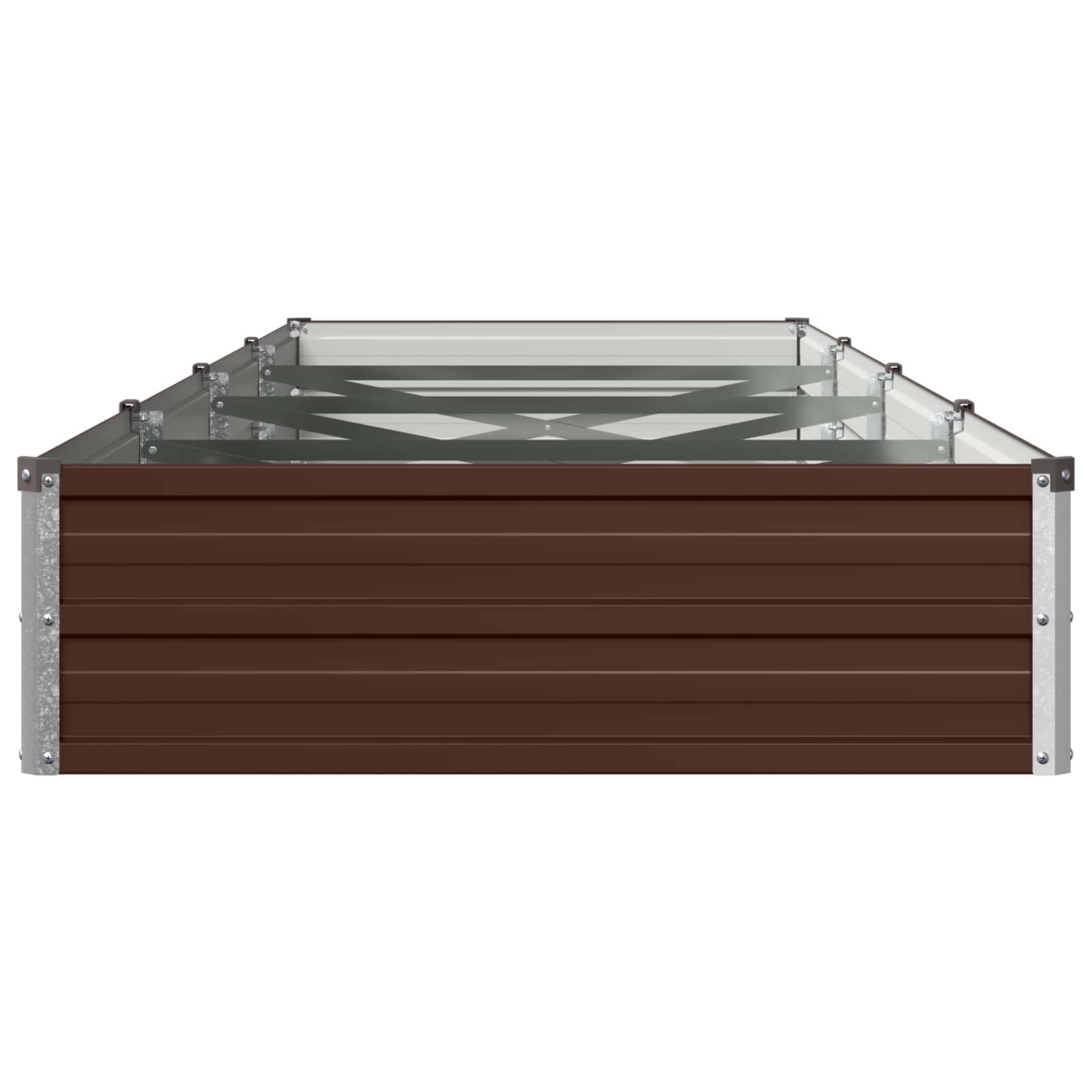 Verhoogd Tuinbed Bruin 320 x 80 x 24 cm koudgewalst staal image 3