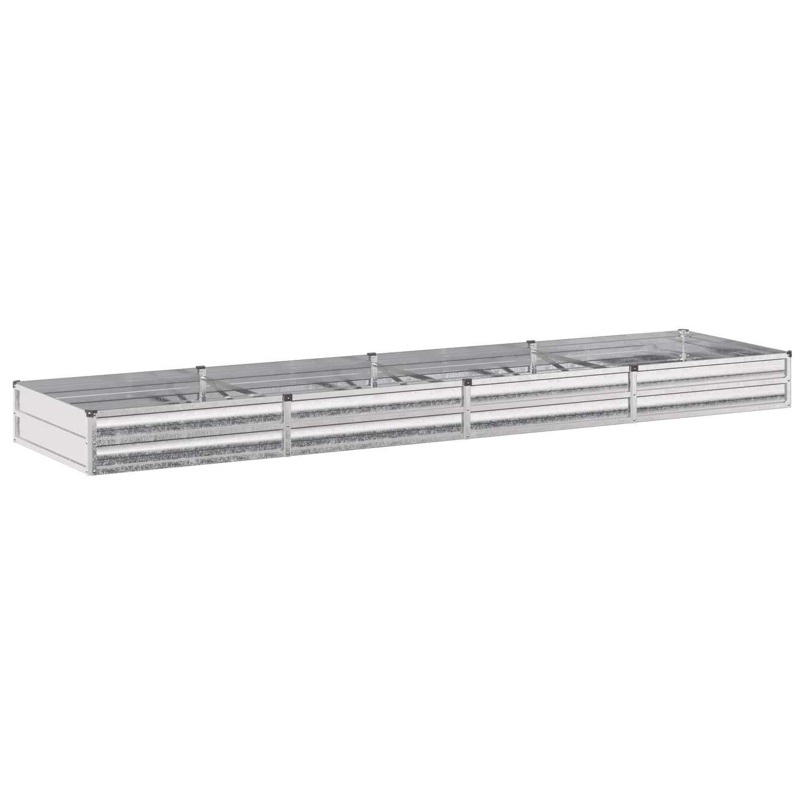 Verhoogd Tuinbed Zilverkleurig 320 x 80 x 24 cm gegalvaniseerd image 1