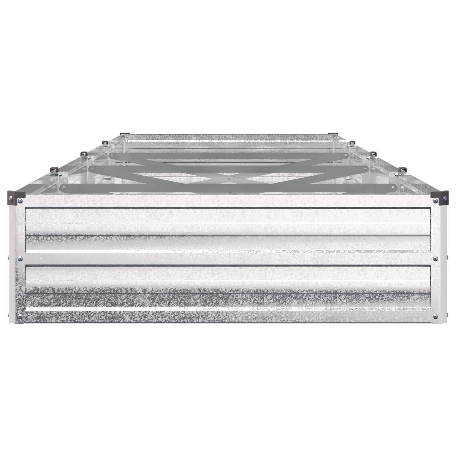 Verhoogd Tuinbed Zilverkleurig 320 x 80 x 24 cm gegalvaniseerd image 3