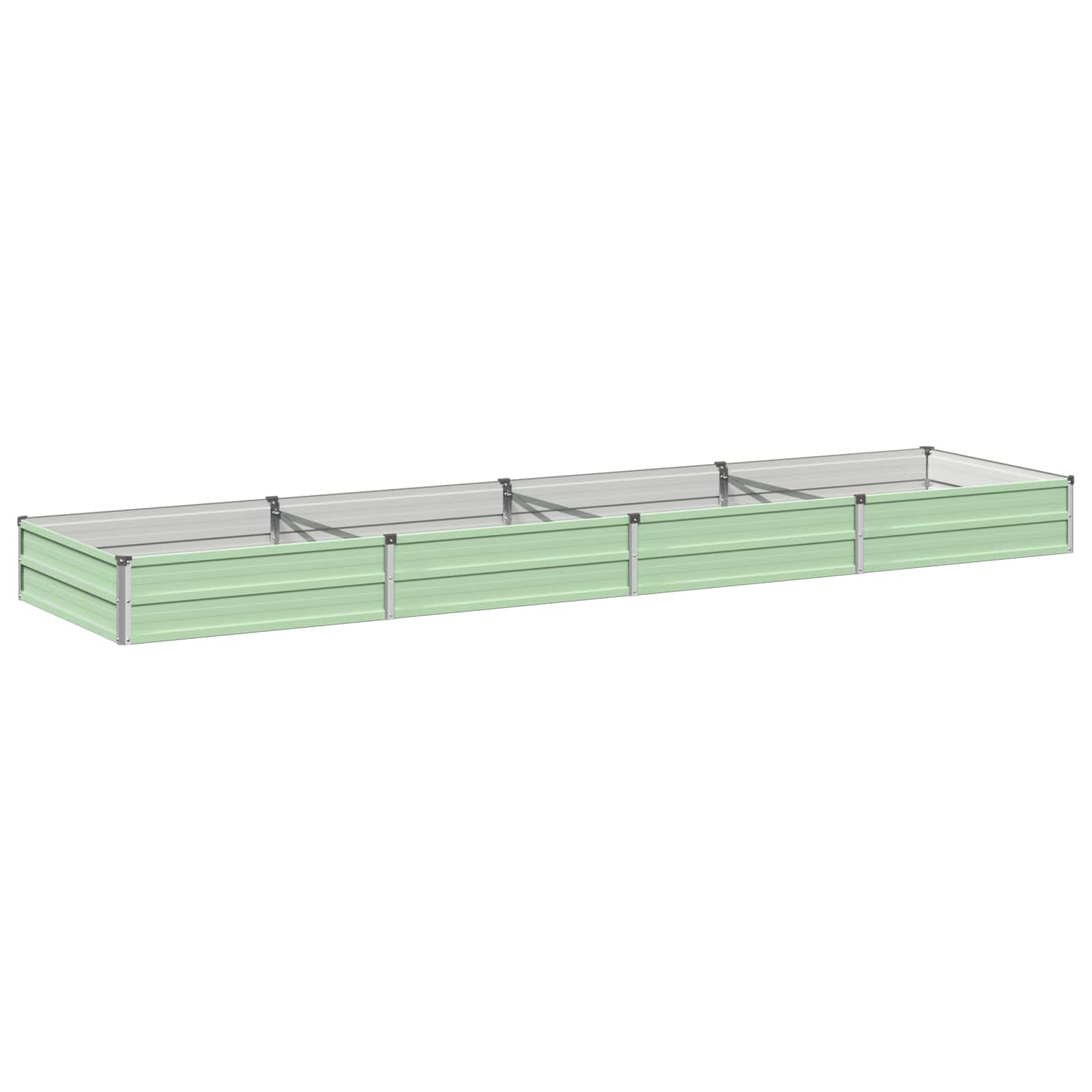 Verhoogd Tuinbed Pastelgroen 320 x 80 x 24 cm koudgewalst staal image 1