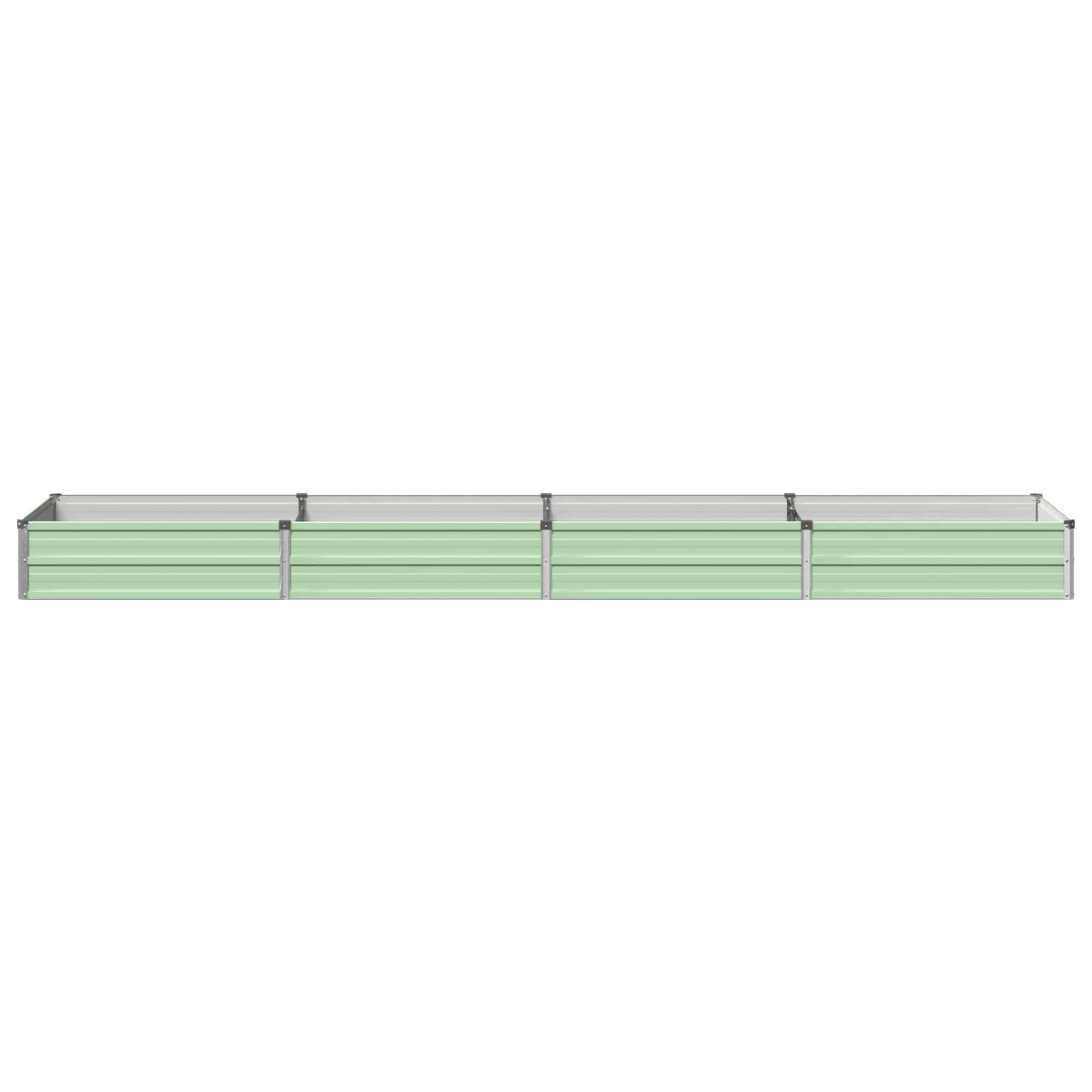 Verhoogd Tuinbed Pastelgroen 320 x 80 x 24 cm koudgewalst staal image 2