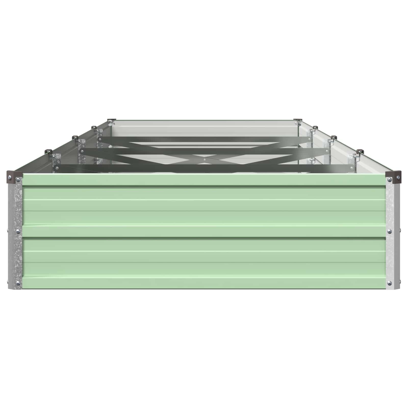 Verhoogd Tuinbed Pastelgroen 320 x 80 x 24 cm koudgewalst staal image 3
