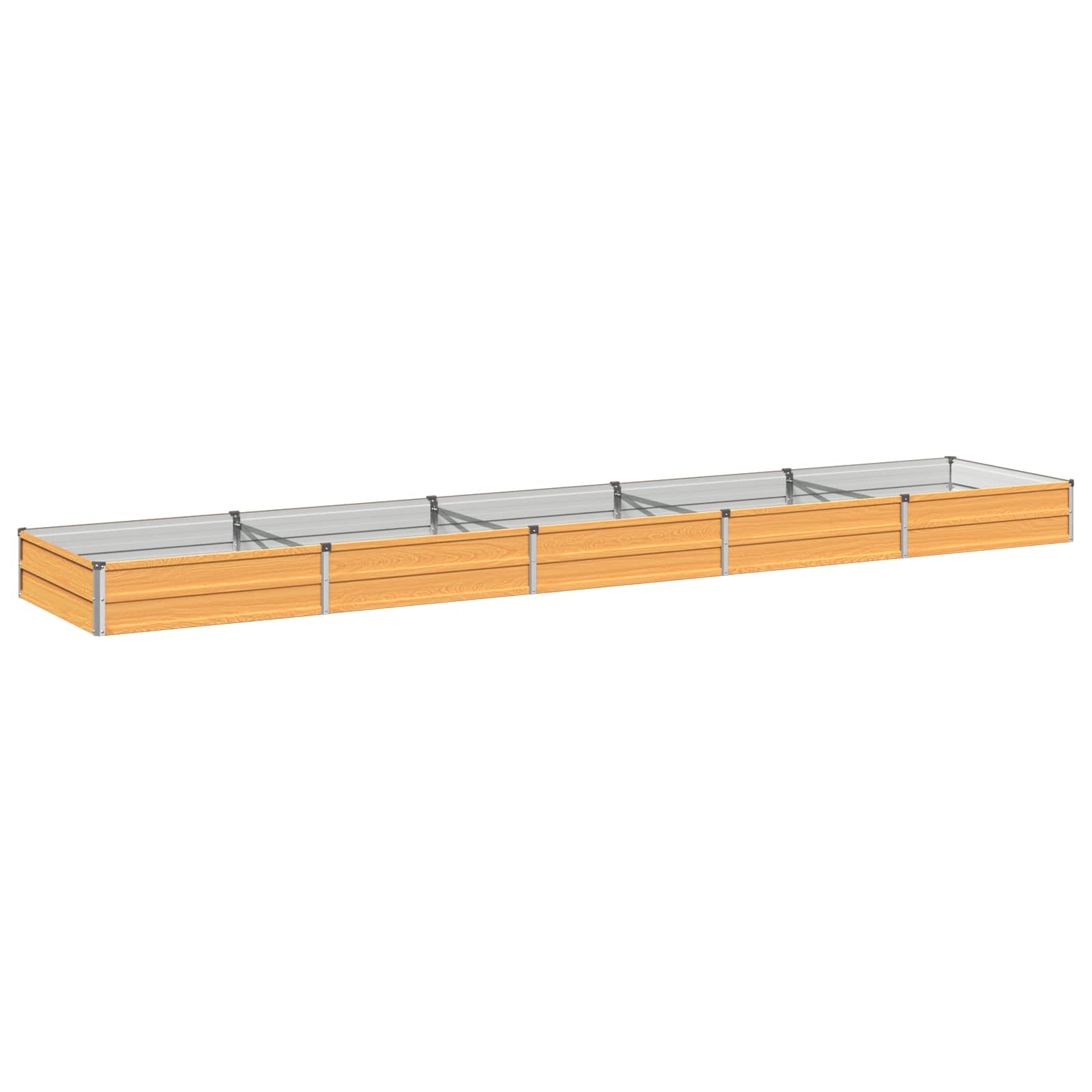 Verhoogd Tuinbed Naturel 400 x 80 x 24 cm koudgewalst staal image 1