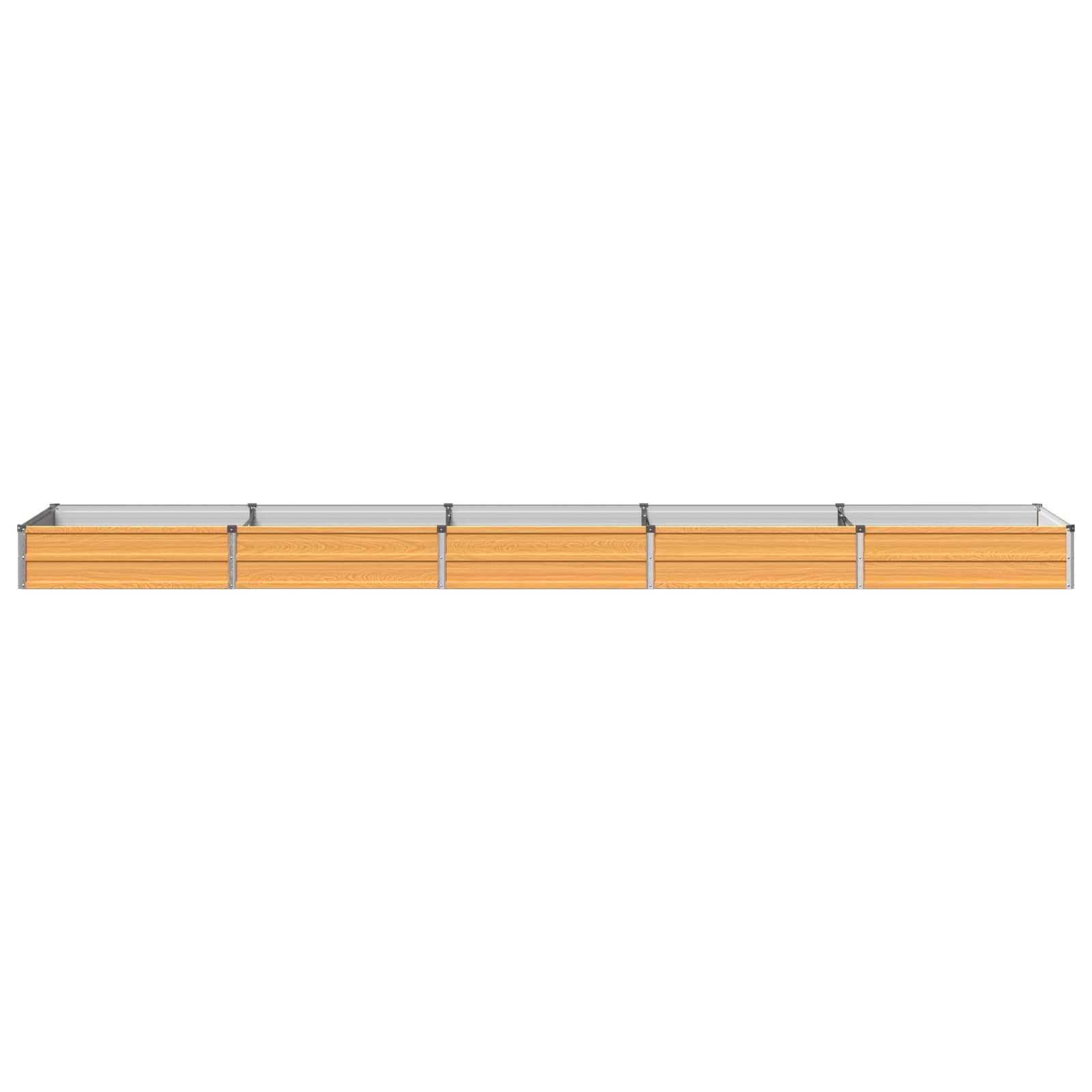 Verhoogd Tuinbed Naturel 400 x 80 x 24 cm koudgewalst staal image 2