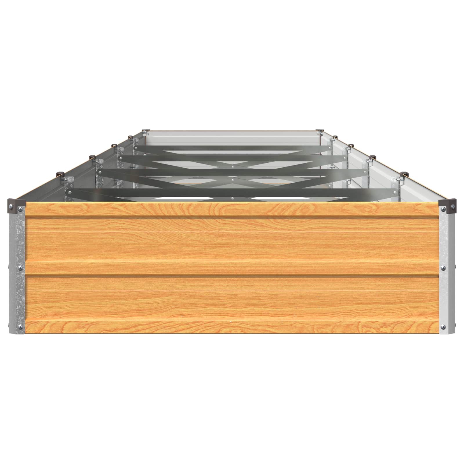 Verhoogd Tuinbed Naturel 400 x 80 x 24 cm koudgewalst staal image 3