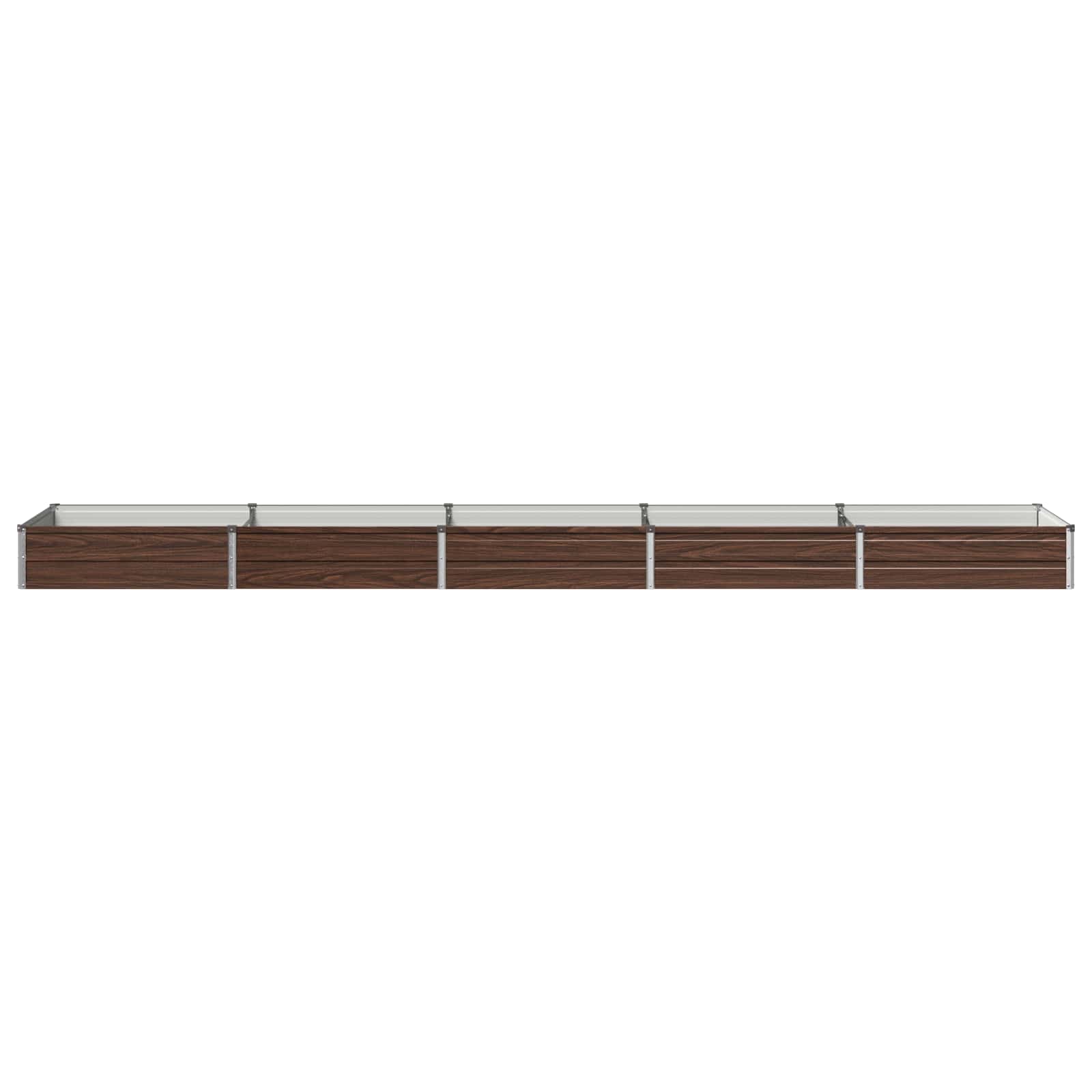 Verhoogd Tuinbed Zwart 400 x 80 x 24 cm koudgewalst staal image 2