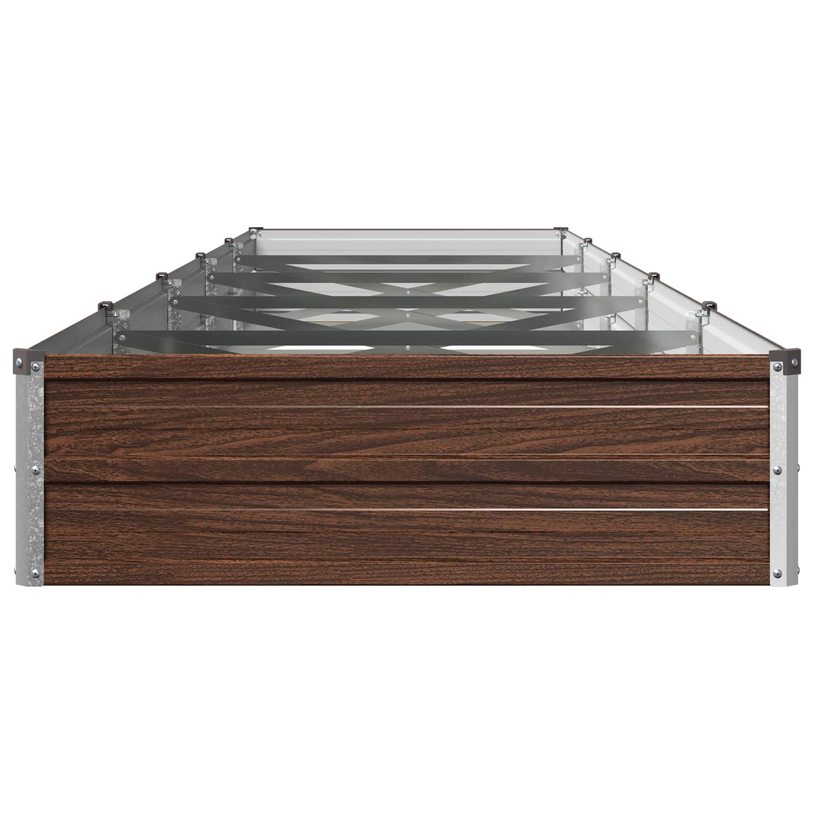 Verhoogd Tuinbed Zwart 400 x 80 x 24 cm koudgewalst staal image 3