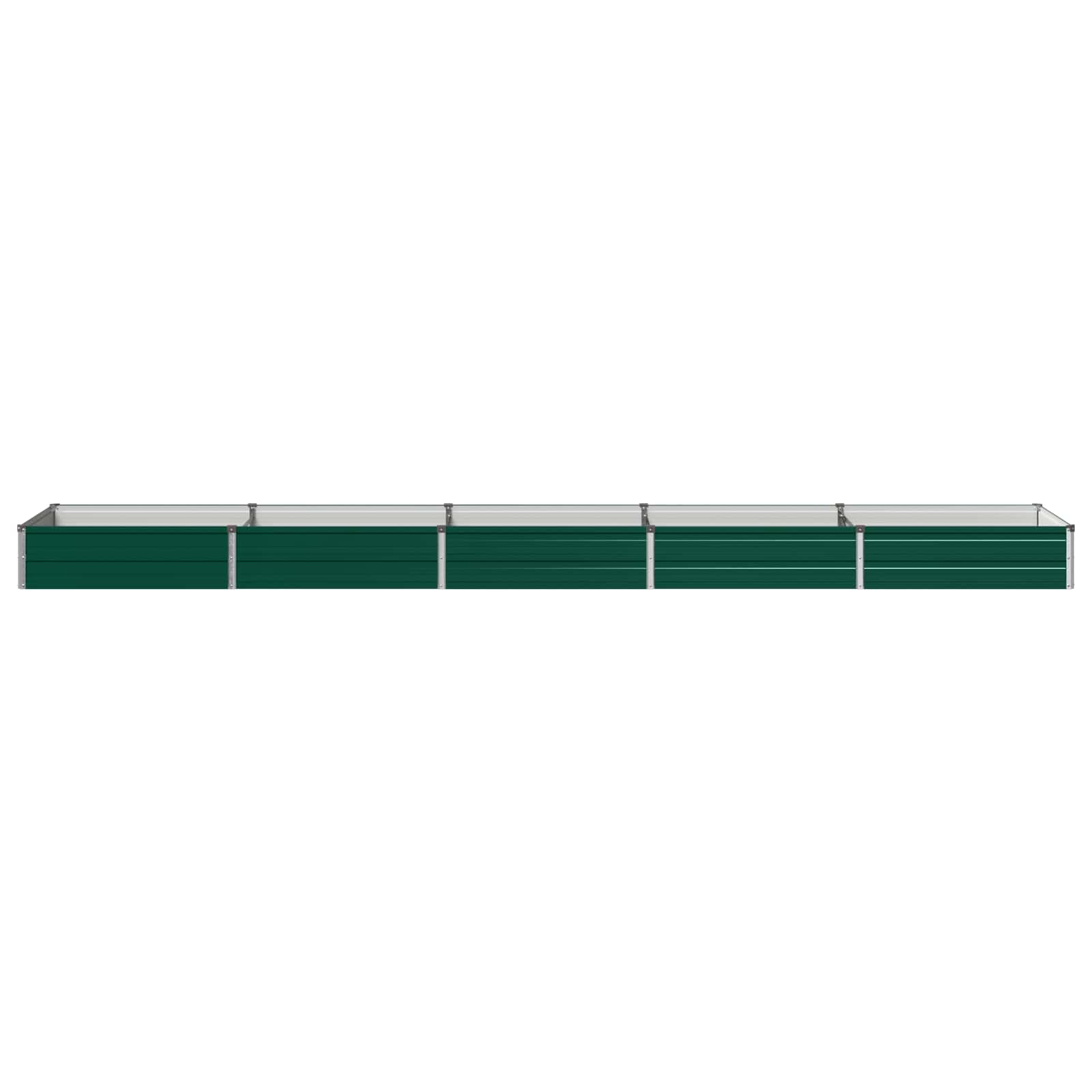 Verhoogd Tuinbed Groen 400 x 80 x 24 cm koudgewalst stalen image 3