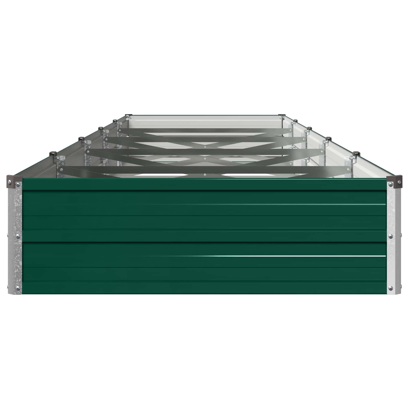 Verhoogd Tuinbed Groen 400 x 80 x 24 cm koudgewalst stalen image 4