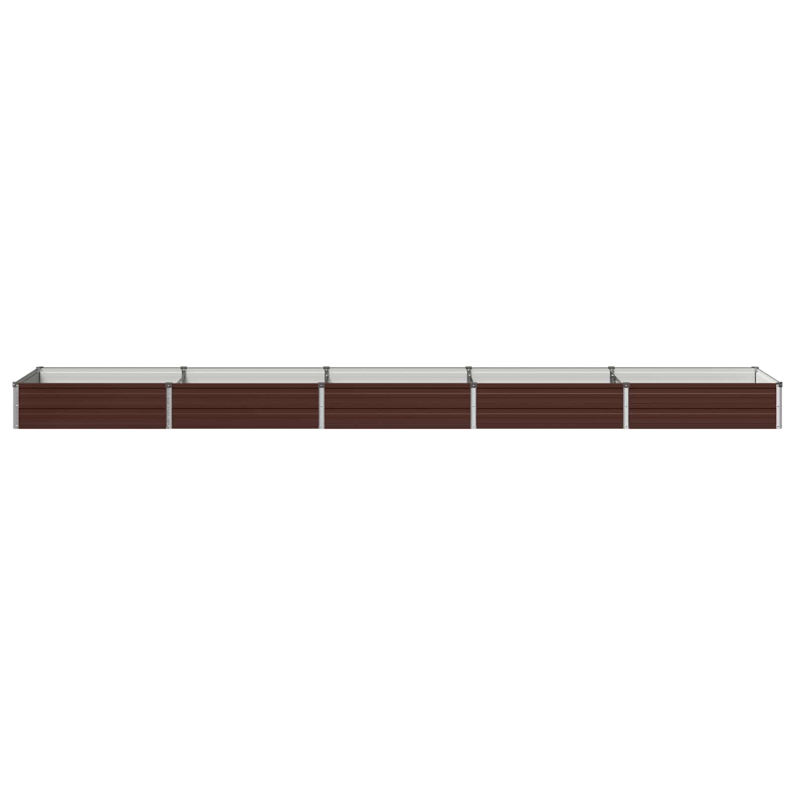 Verhoogd Tuinbed Bruin 400 x 80 x 24 cm koudgewalst staal image 2