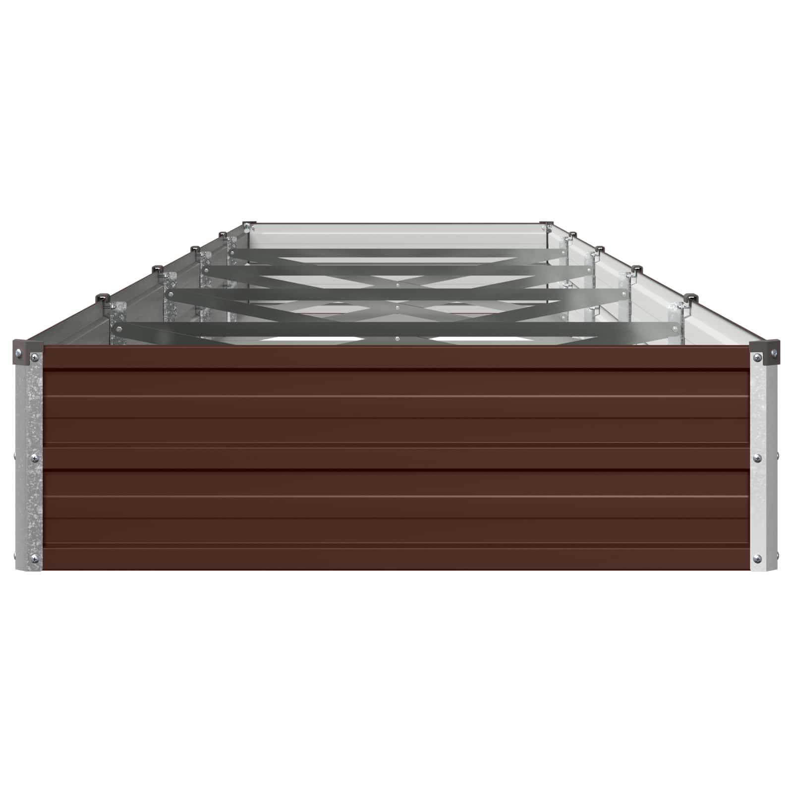 Verhoogd Tuinbed Bruin 400 x 80 x 24 cm koudgewalst staal image 3