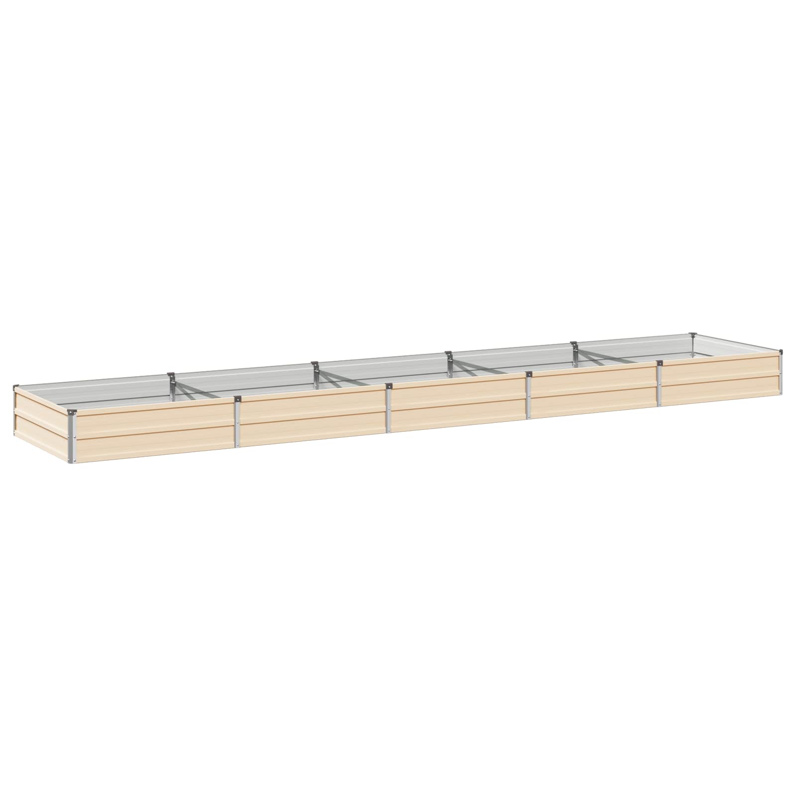 Verhoogd Tuinbed Ivoor 400 x 80 x 24 cm koudgewalst staal image 2