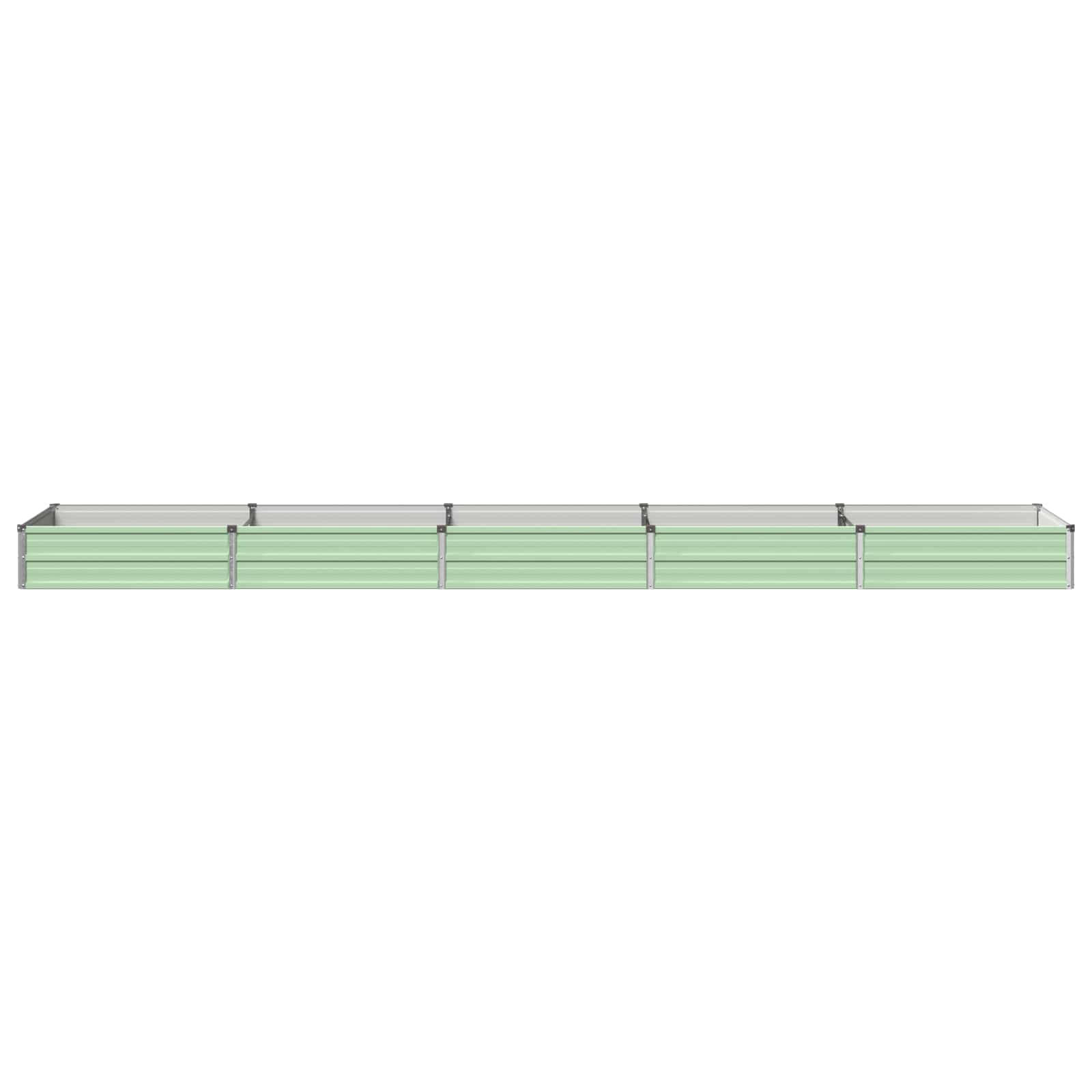 Verhoogd Tuinbed Pastelgroen 400 x 80 x 24 cm koudgewalst staal image 2