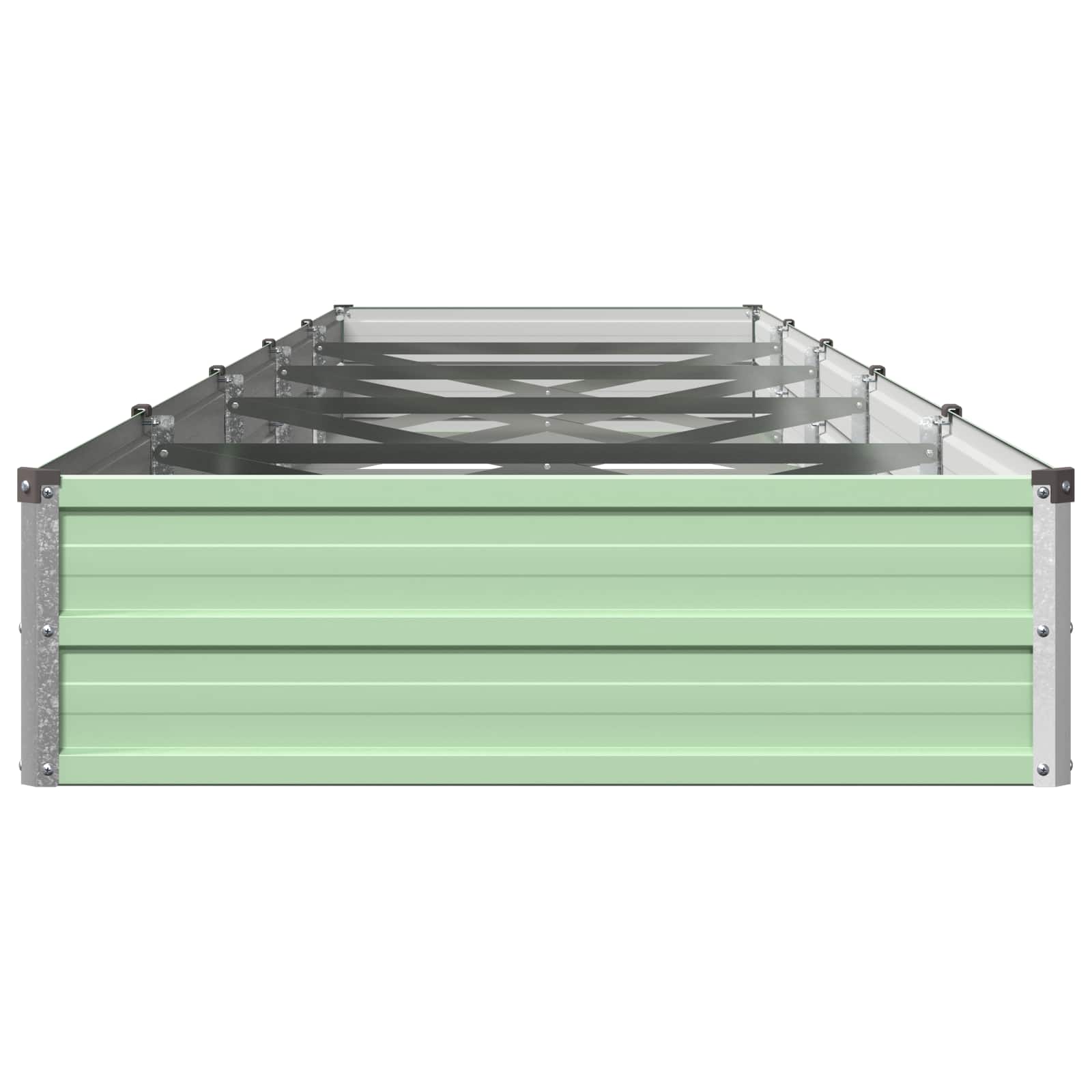 Verhoogd Tuinbed Pastelgroen 400 x 80 x 24 cm koudgewalst staal image 3