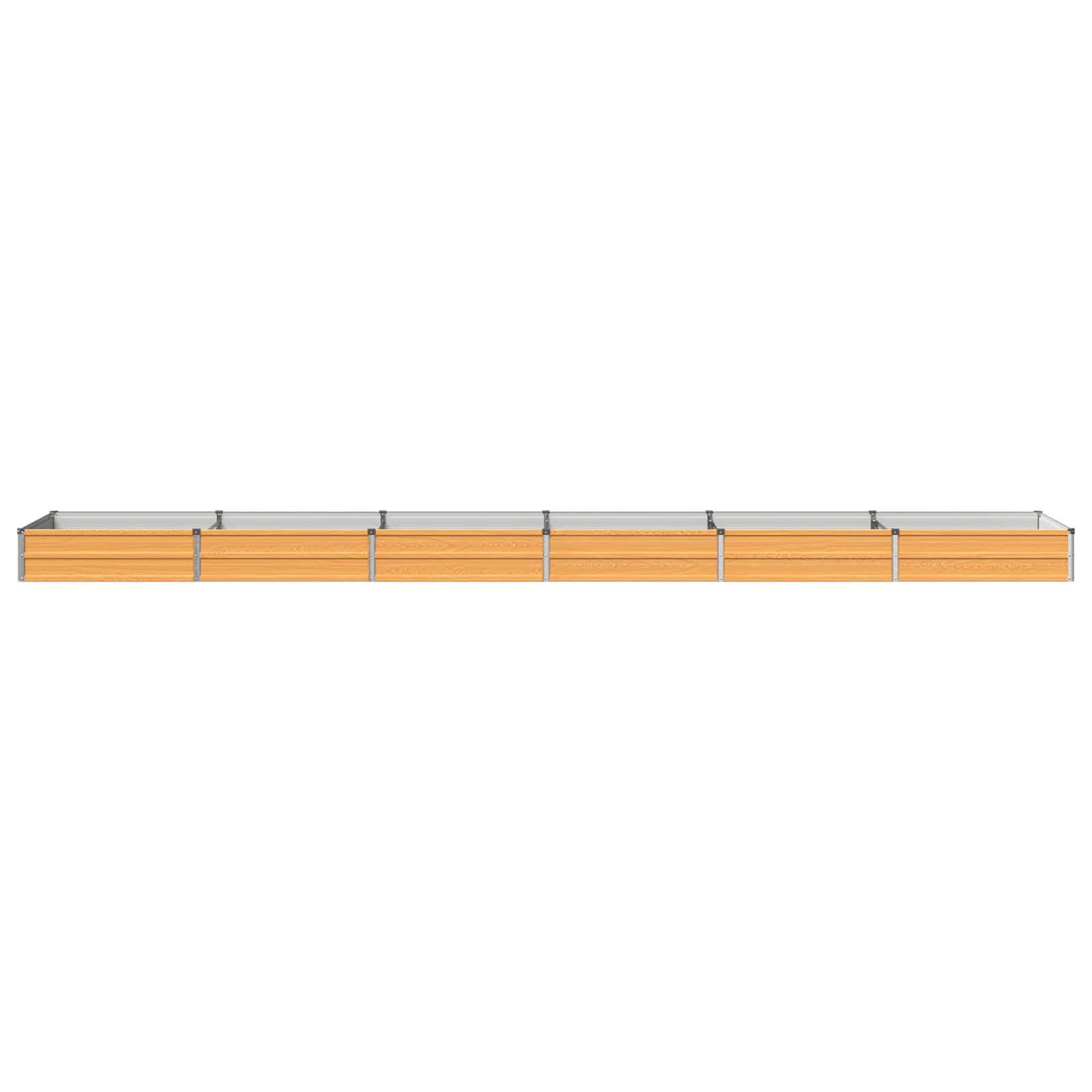 Verhoogd Tuinbed Naturel 480 x 80 x 24 cm koudgewalst staal image 2