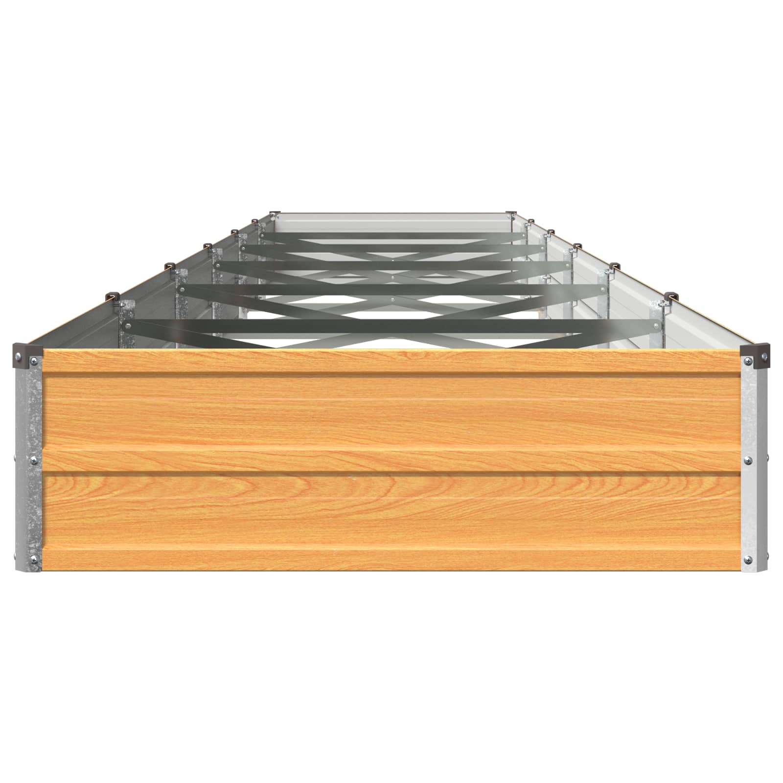 Verhoogd Tuinbed Naturel 480 x 80 x 24 cm koudgewalst staal image 3