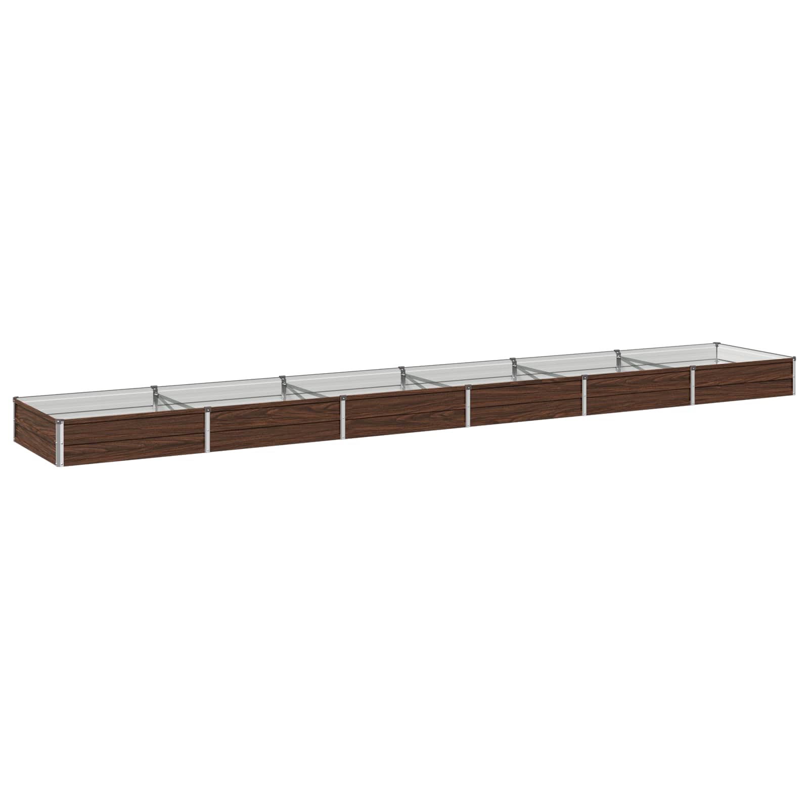 Verhoogd Tuinbed Zwart 480 x 80 x 24 cm koudgewalst staal image 1