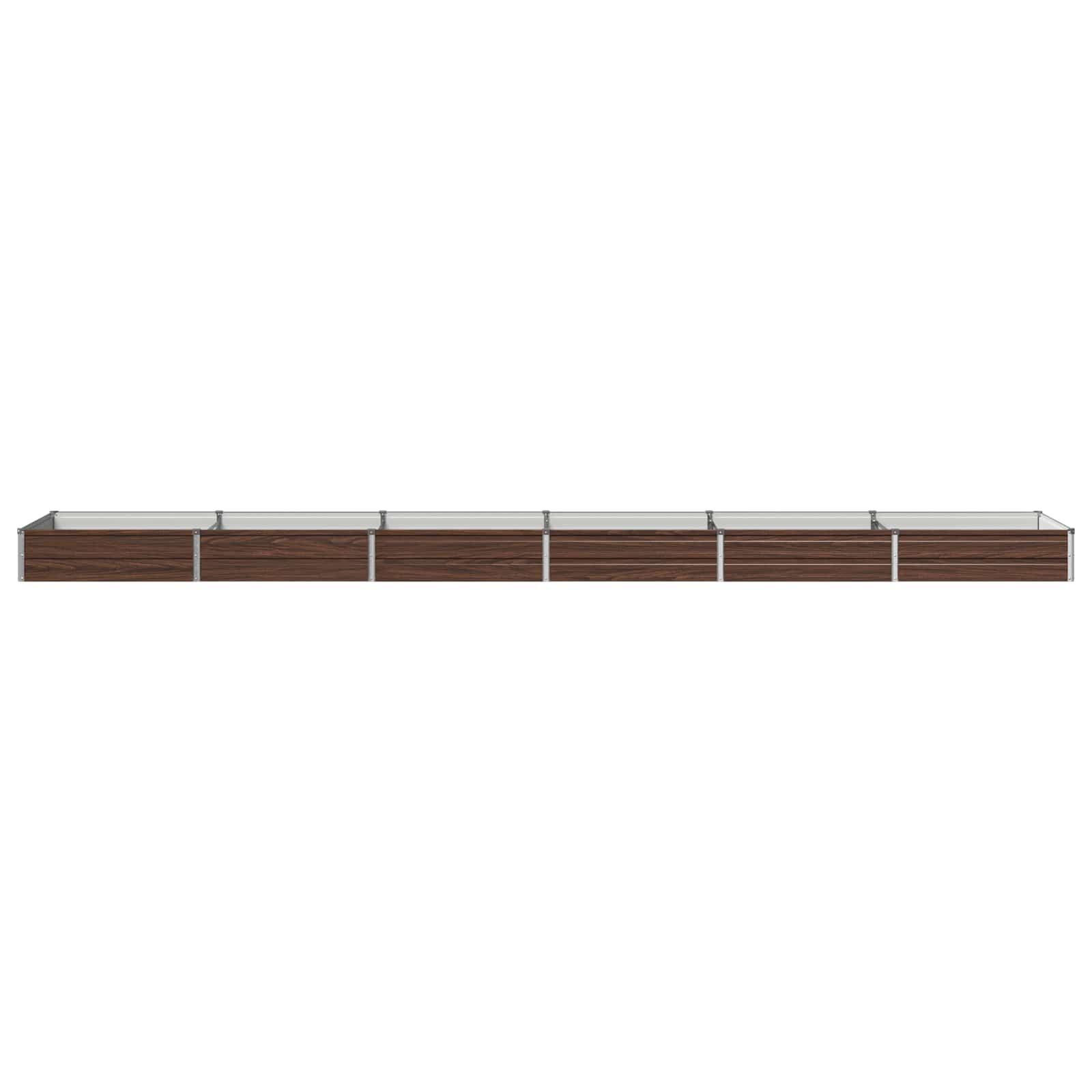 Verhoogd Tuinbed Zwart 480 x 80 x 24 cm koudgewalst staal image 2