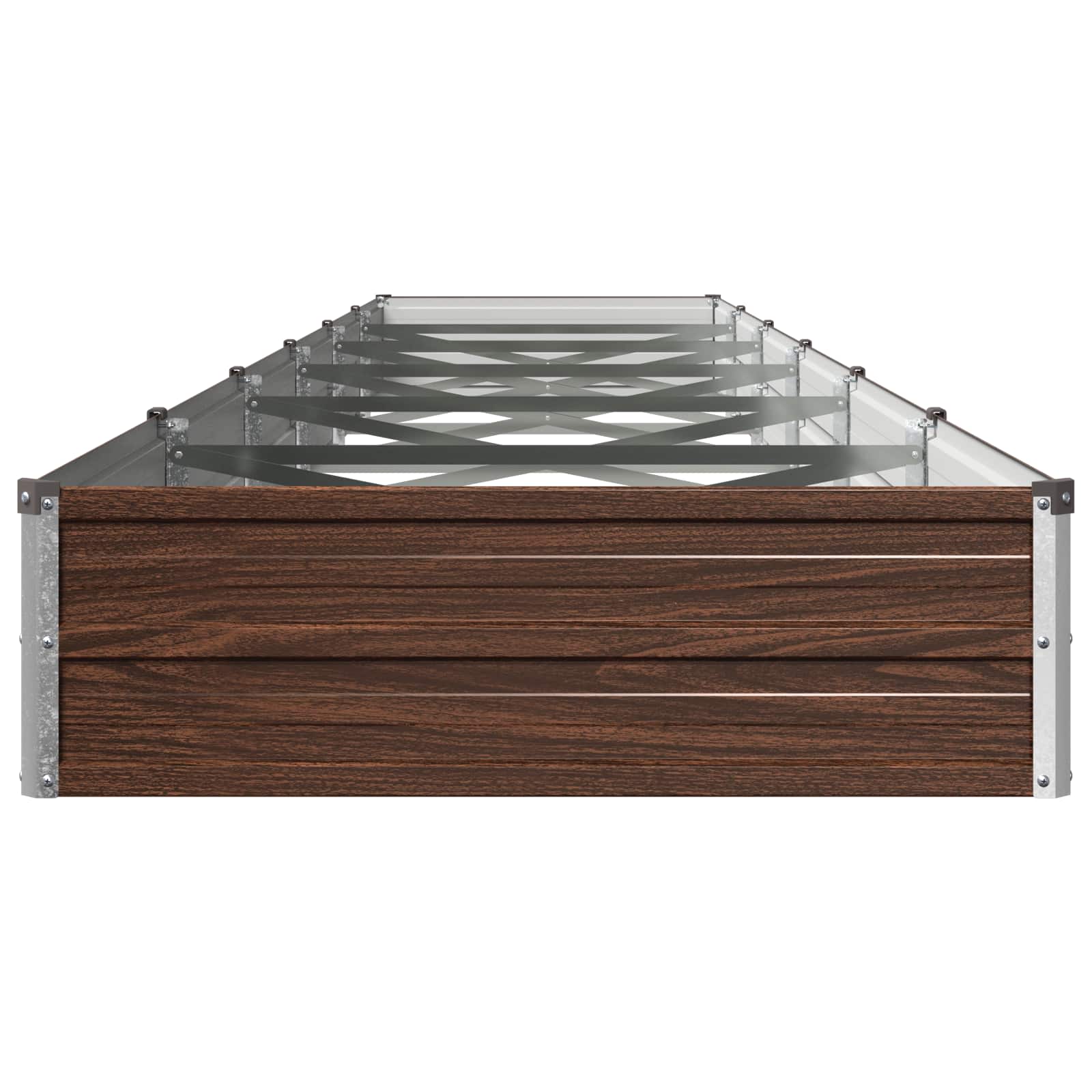 Verhoogd Tuinbed Zwart 480 x 80 x 24 cm koudgewalst staal image 3