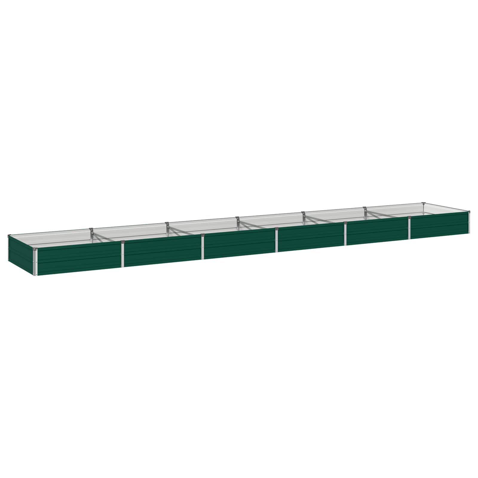 Verhoogd Tuinbed Groen 480 x 80 x 24 cm koudgewalst stalen image 1