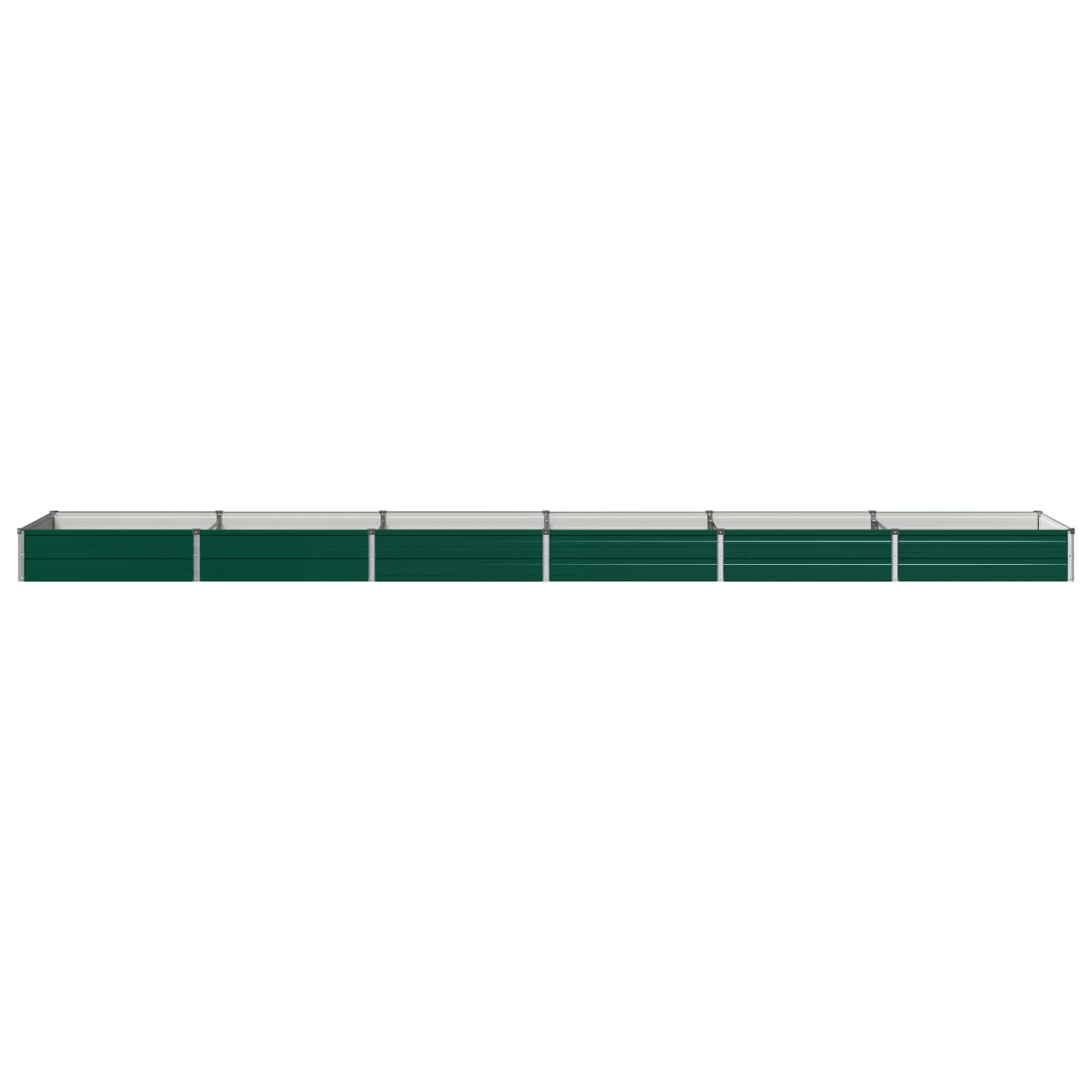 Verhoogd Tuinbed Groen 480 x 80 x 24 cm koudgewalst stalen image 2