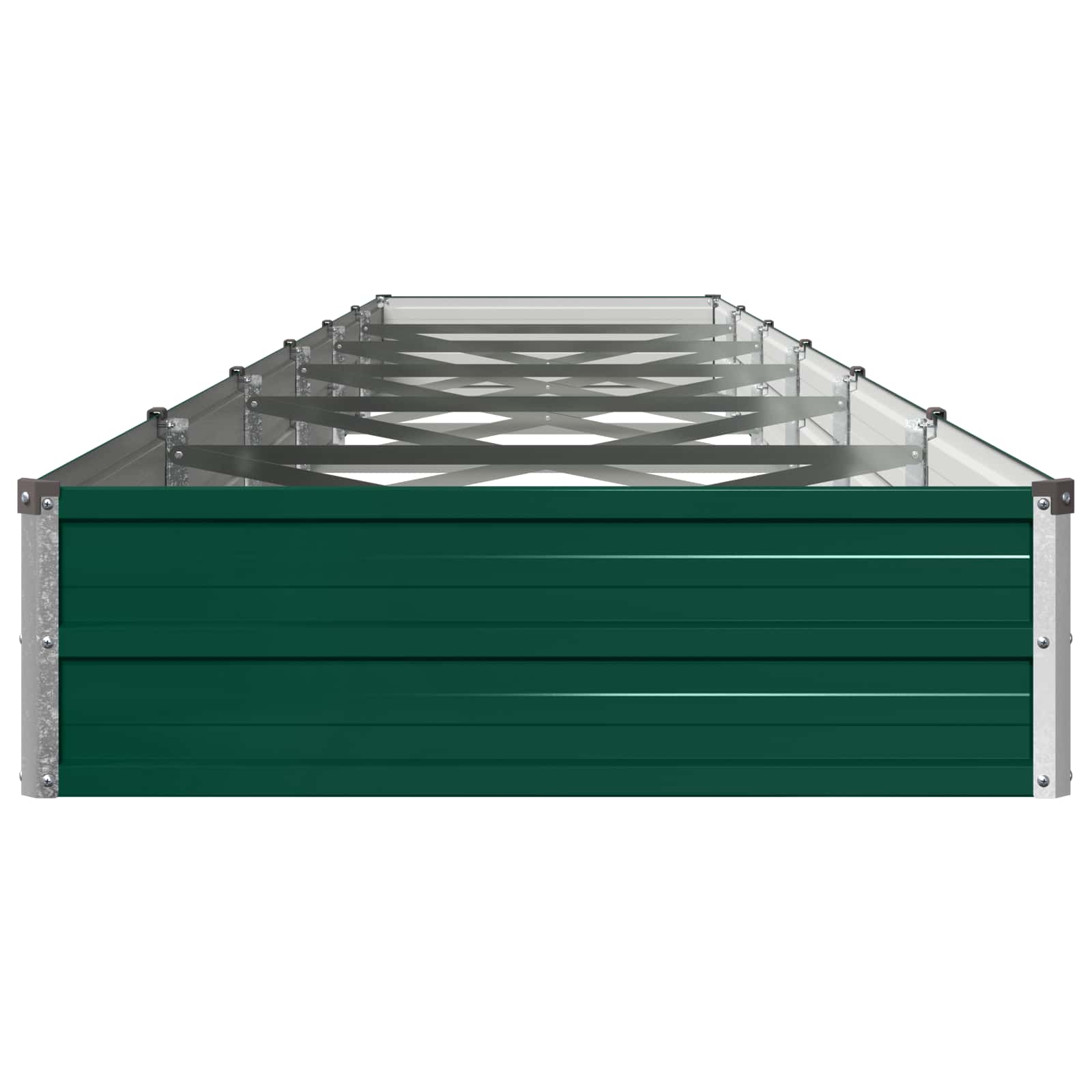 Verhoogd Tuinbed Groen 480 x 80 x 24 cm koudgewalst stalen image 3