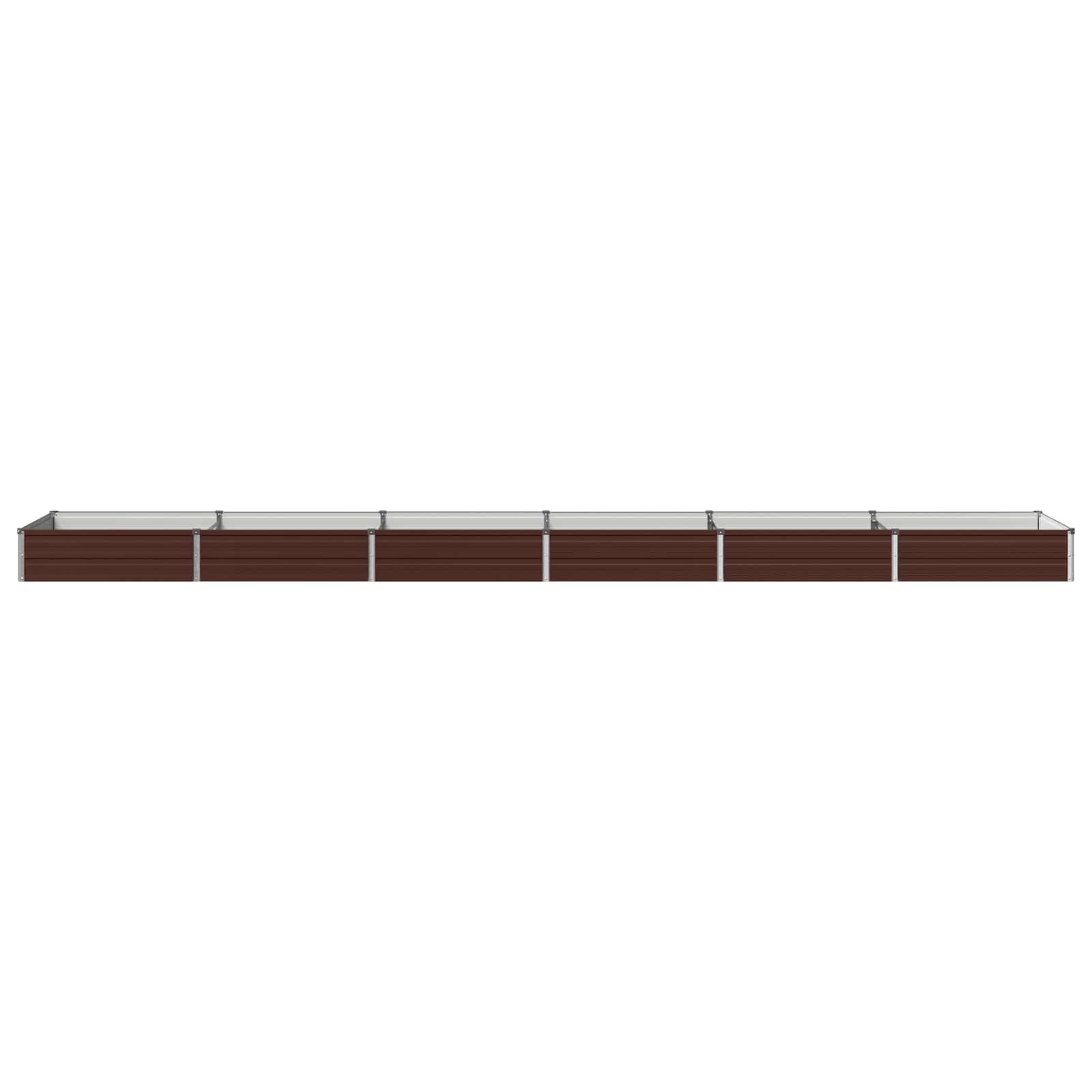 Verhoogd Tuinbed Bruin 480 x 80 x 24 cm koudgewalst staal image 2