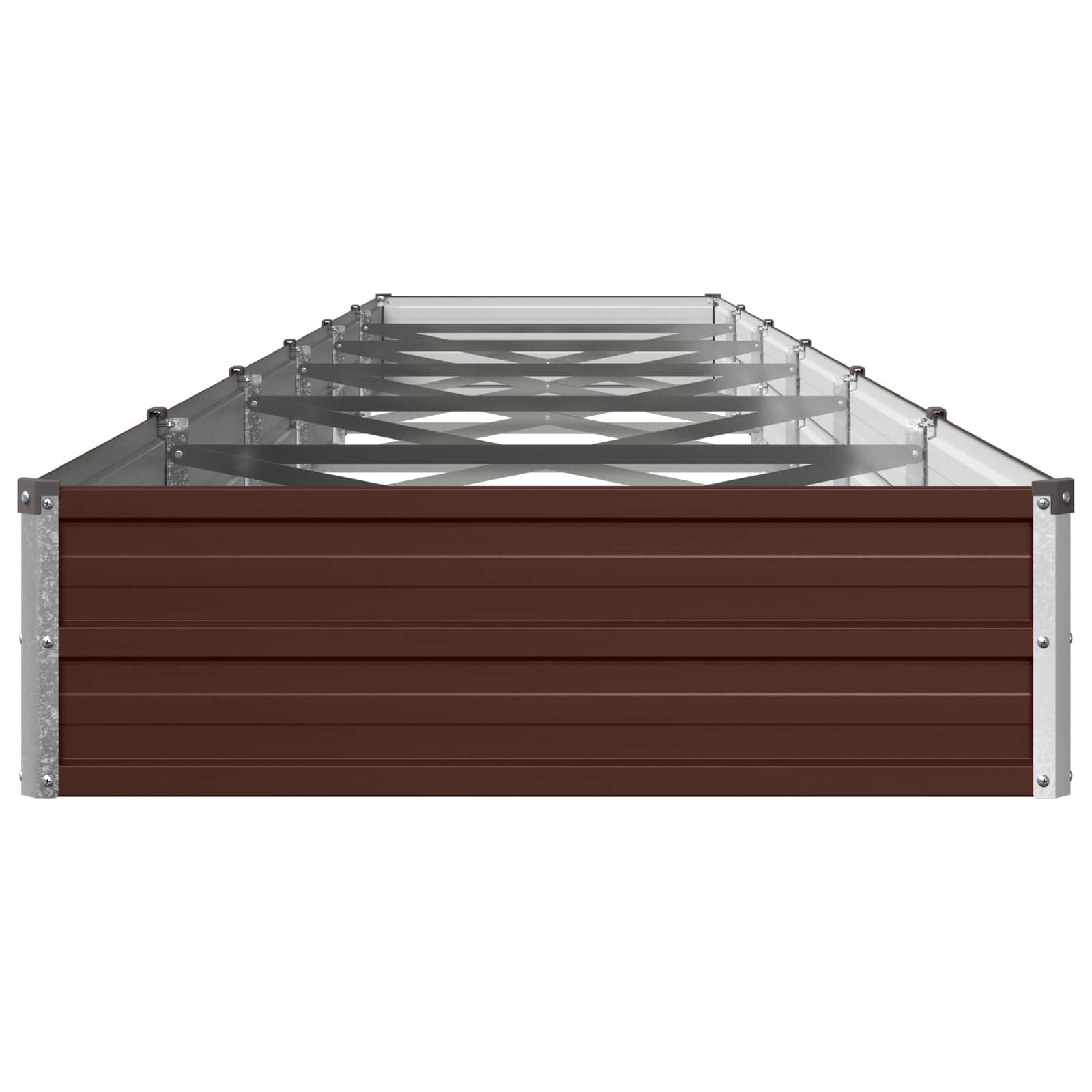 Verhoogd Tuinbed Bruin 480 x 80 x 24 cm koudgewalst staal image 3
