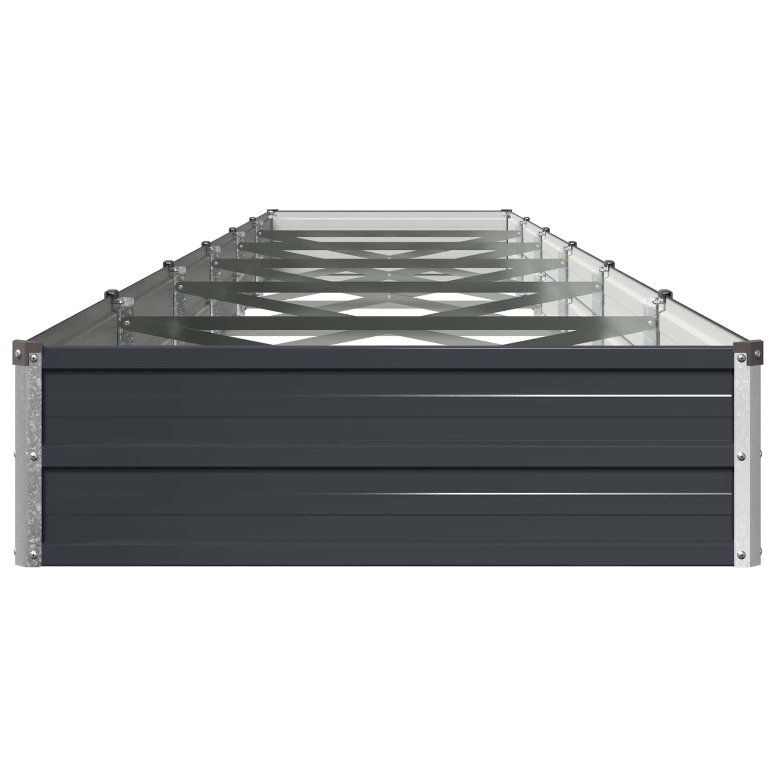 Verhoogd Tuinbed Antracietkleurig 480 x 80 x 24 cm image 3