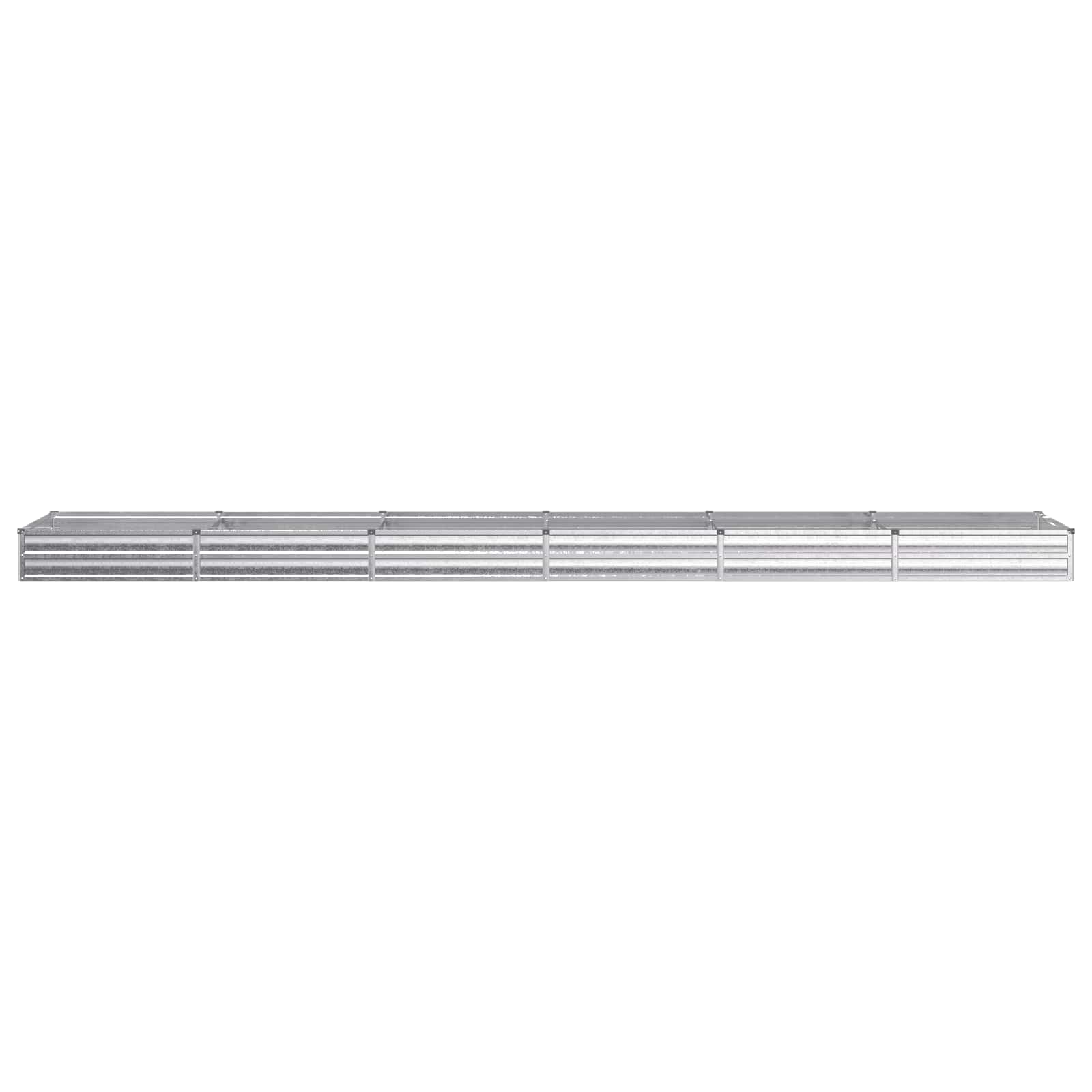 Verhoogd Tuinbed Zilverkleurig 480 x 80 x 24 cm gegalvaniseerd image 2