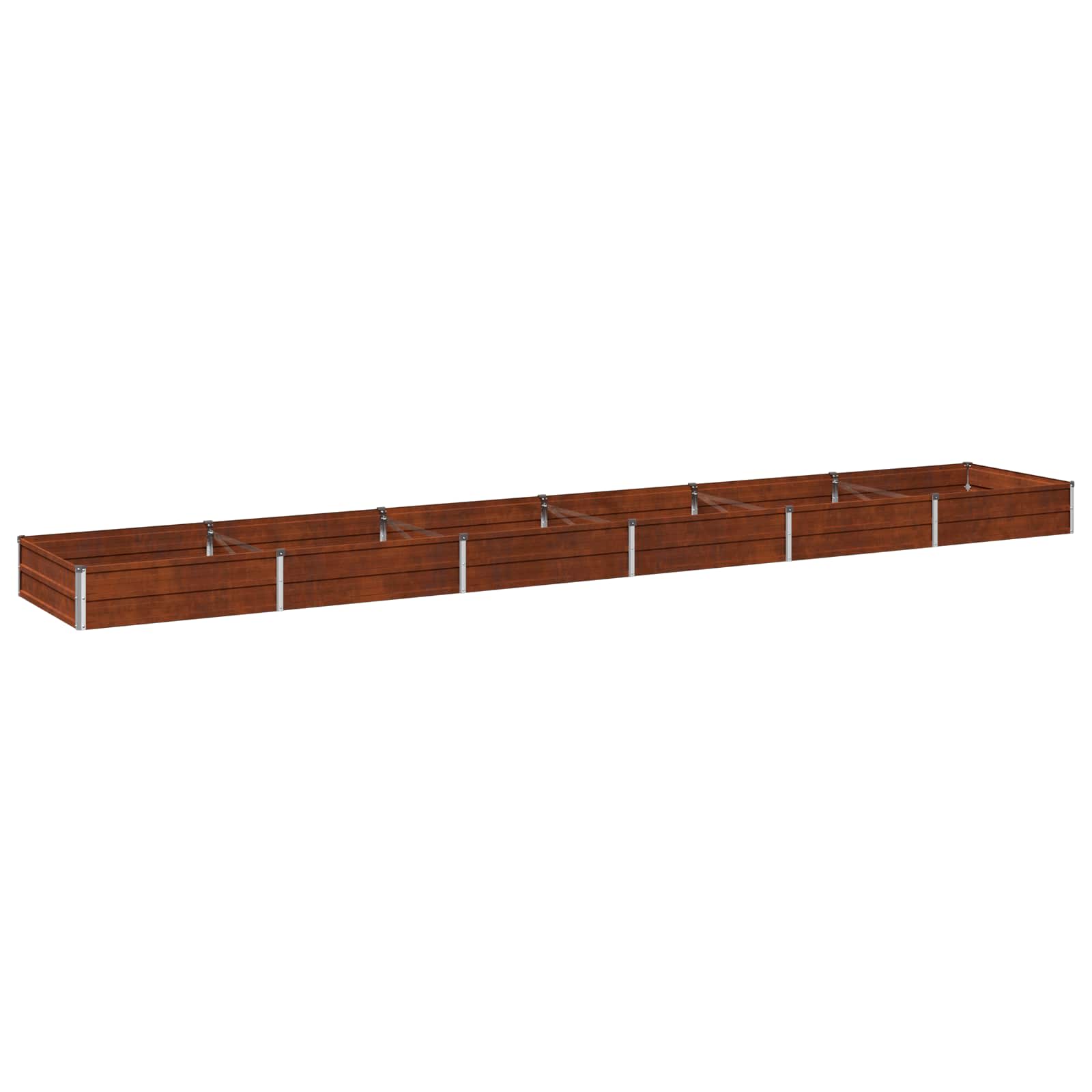 Verhoogd Tuinbed Roestig 480 x 80 x 24 cm corton image 1