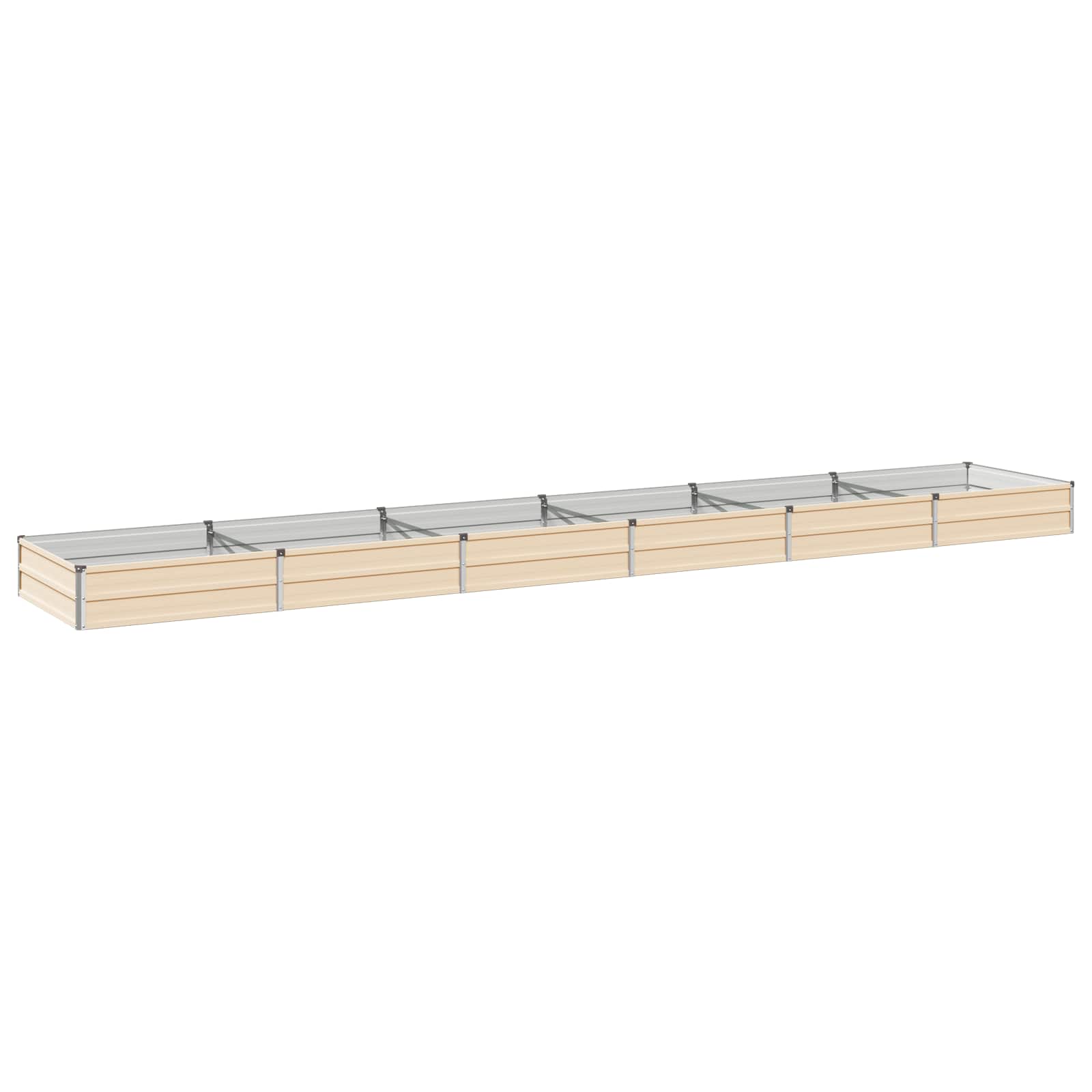 Verhoogd Tuinbed Ivoor 480 x 80 x 24 cm koudgewalst staal image 1