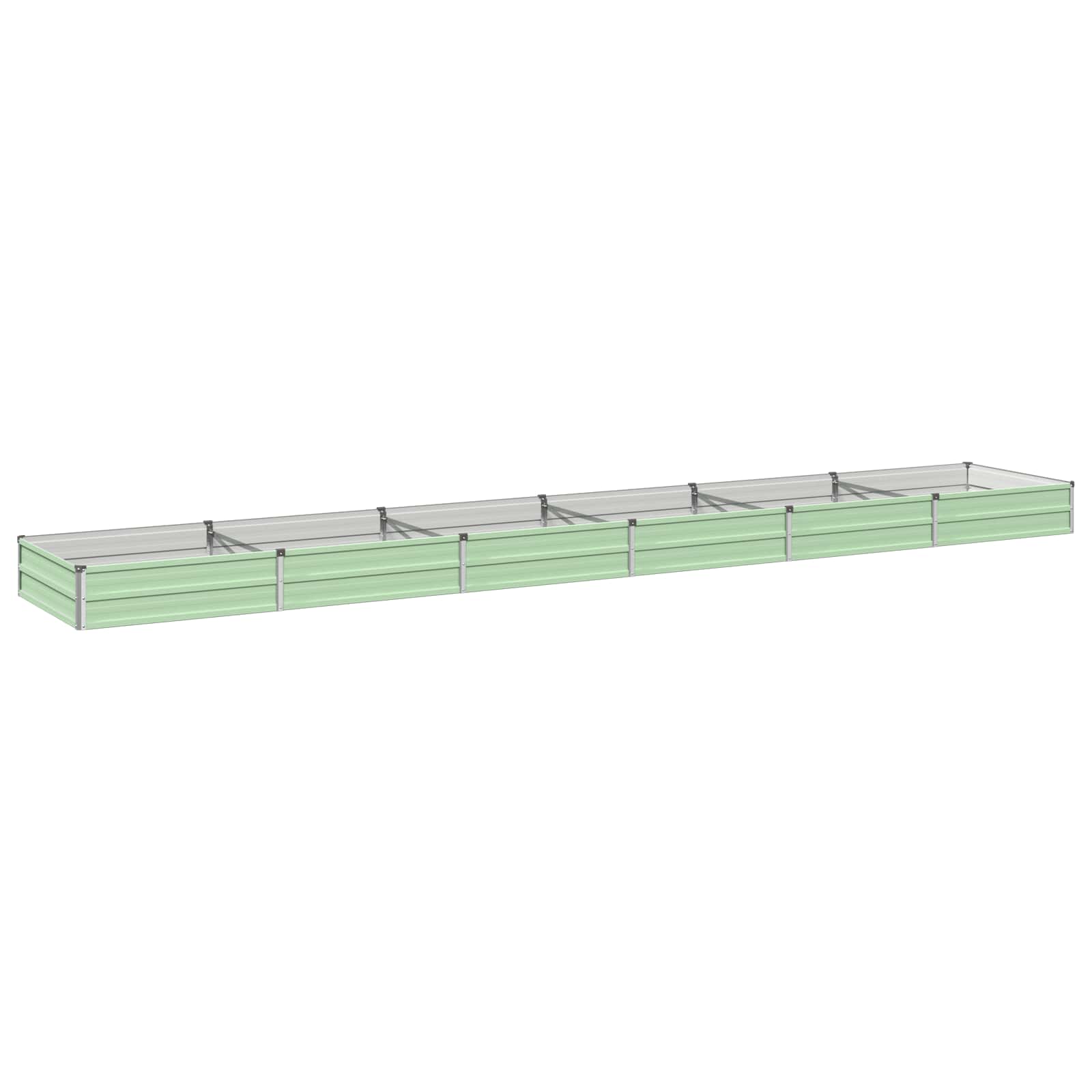 Verhoogd Tuinbed Pastelgroen 480 x 80 x 24 cm koudgewalst staal image 1
