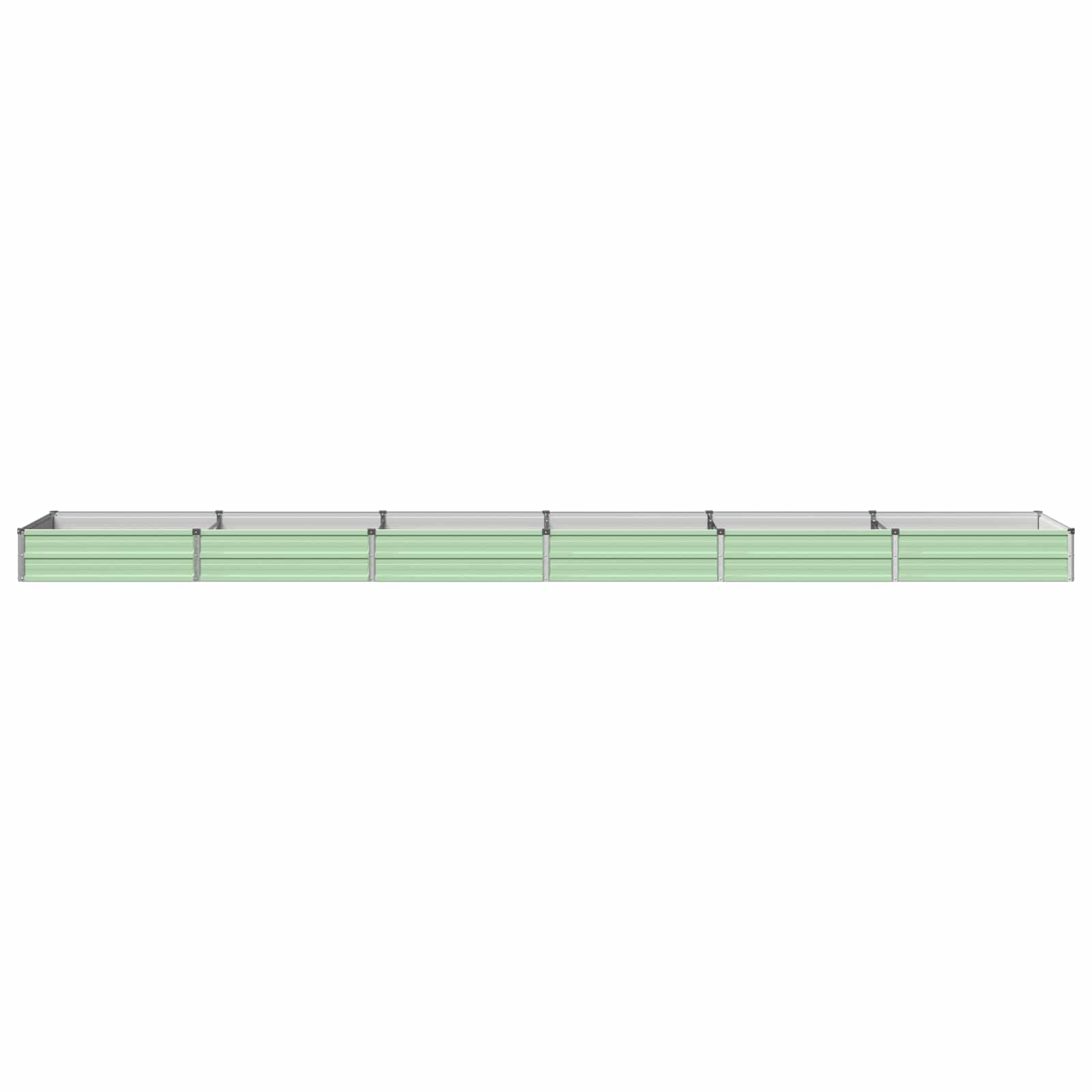 Verhoogd Tuinbed Pastelgroen 480 x 80 x 24 cm koudgewalst staal image 2