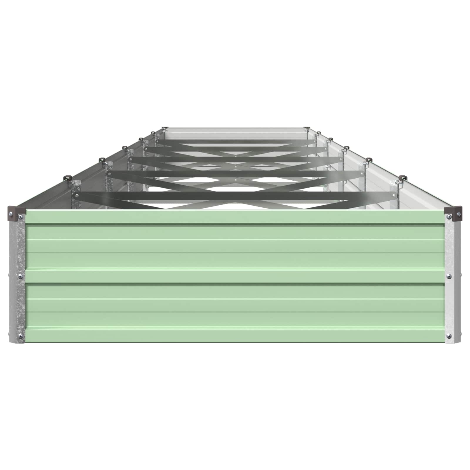Verhoogd Tuinbed Pastelgroen 480 x 80 x 24 cm koudgewalst staal image 3