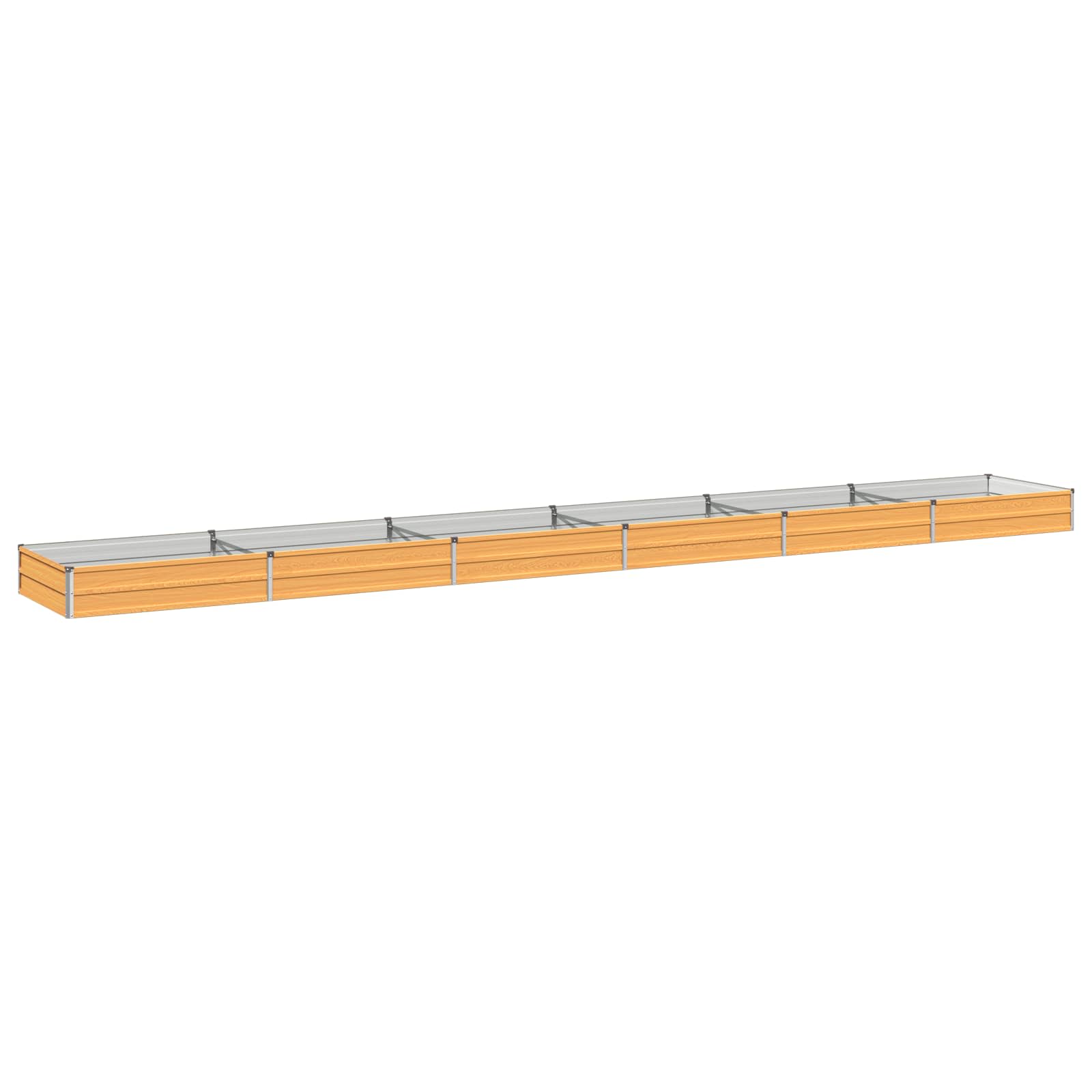 Verhoogd Tuinbed Naturel 600 x 80 x 24 cm koudgewalst staal image 1