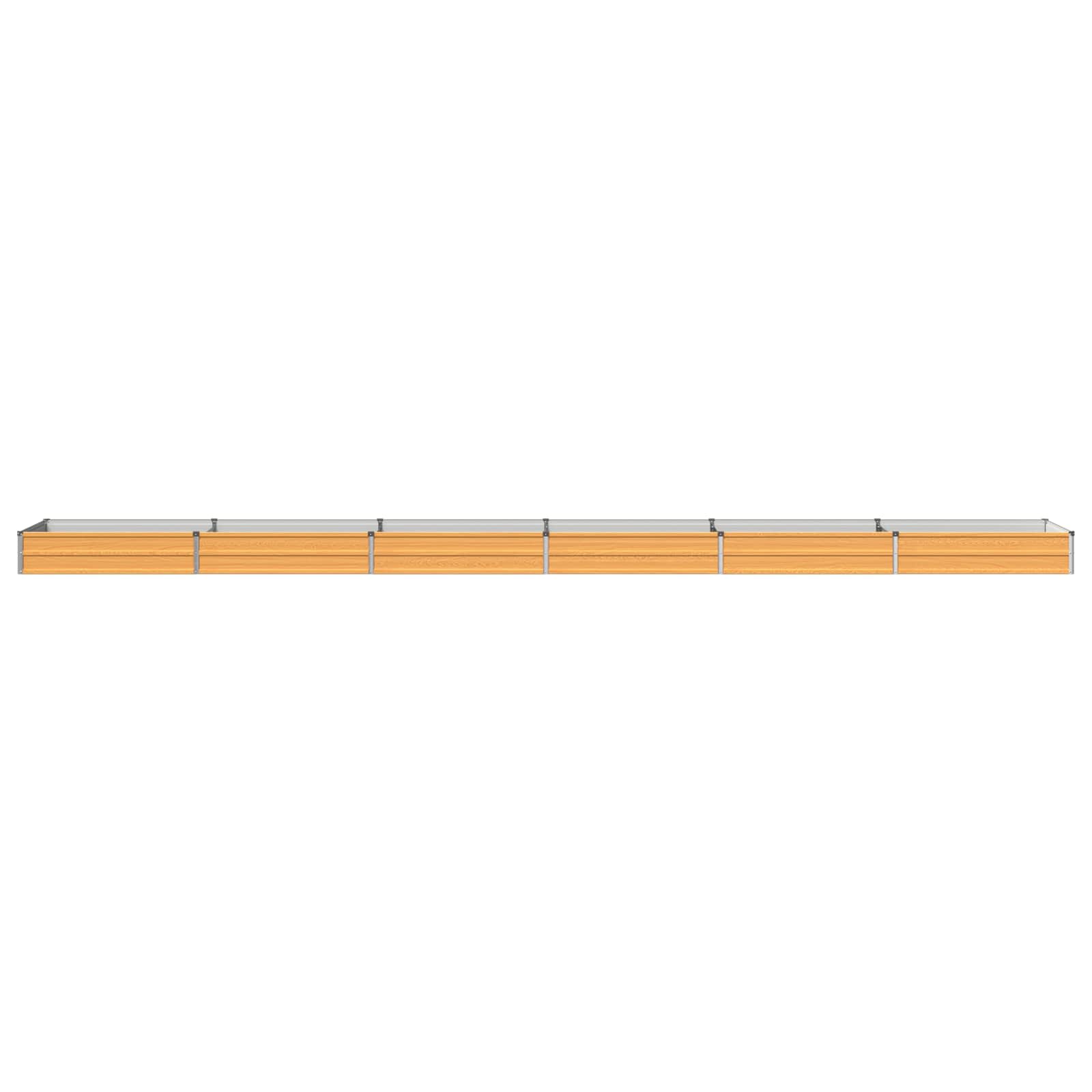 Verhoogd Tuinbed Naturel 600 x 80 x 24 cm koudgewalst staal image 2
