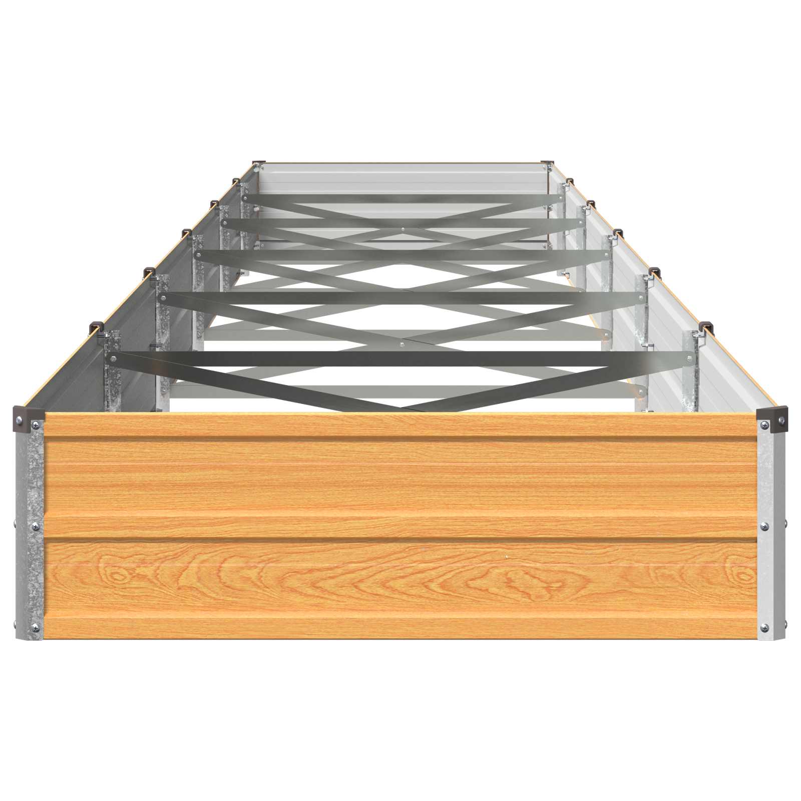 Verhoogd Tuinbed Naturel 600 x 80 x 24 cm koudgewalst staal image 3