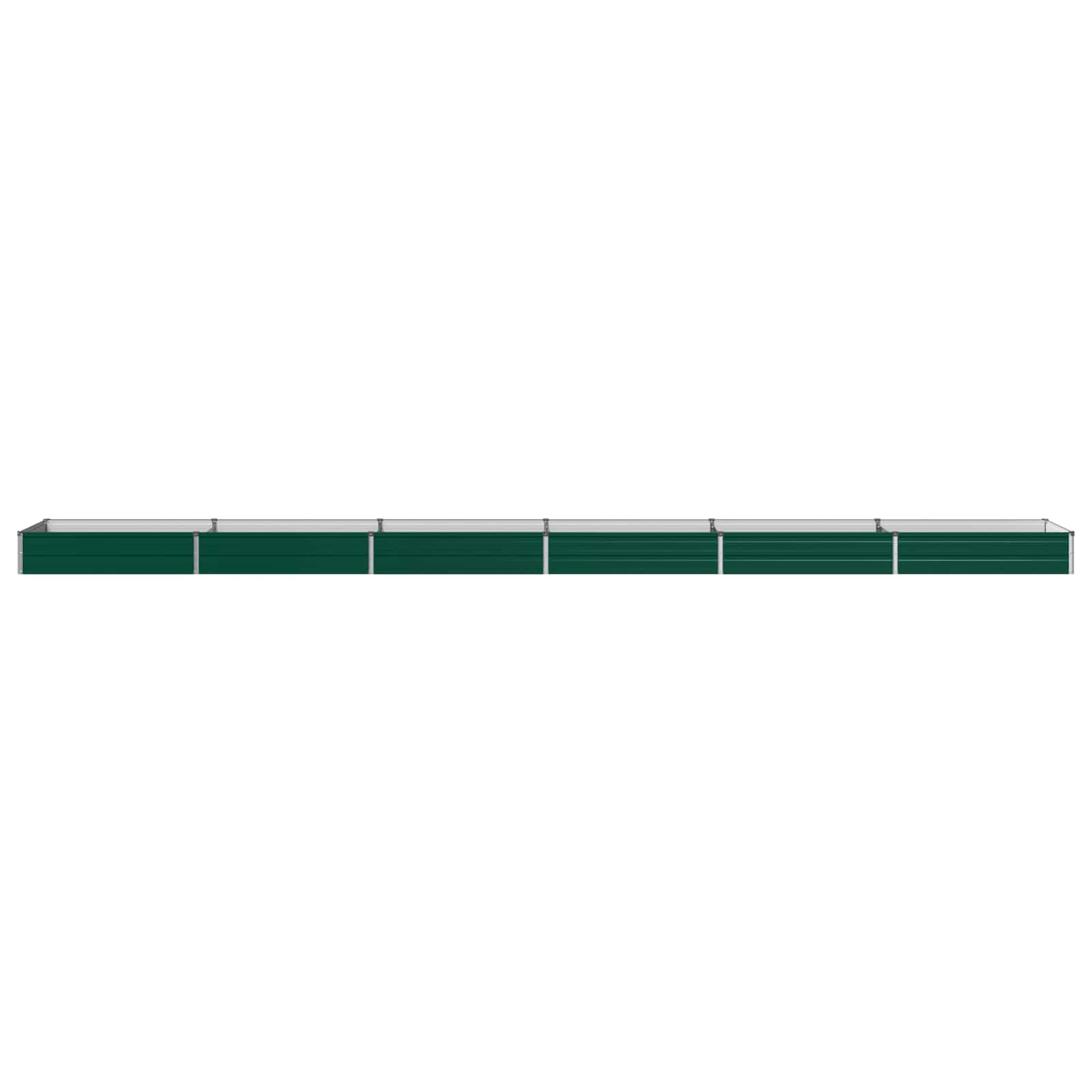 Verhoogd Tuinbed Groen 600 x 80 x 24 cm koudgewalst stalen image 2